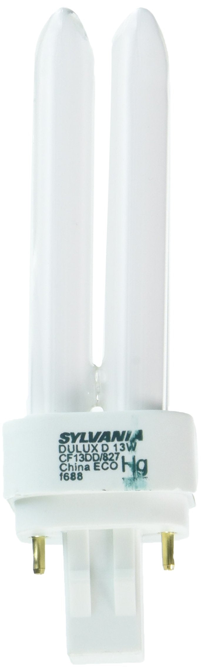 LEDVANCE Sylvania 21117 Compact Fluorescent Double Tube Light 13W 2700K White 1 Count