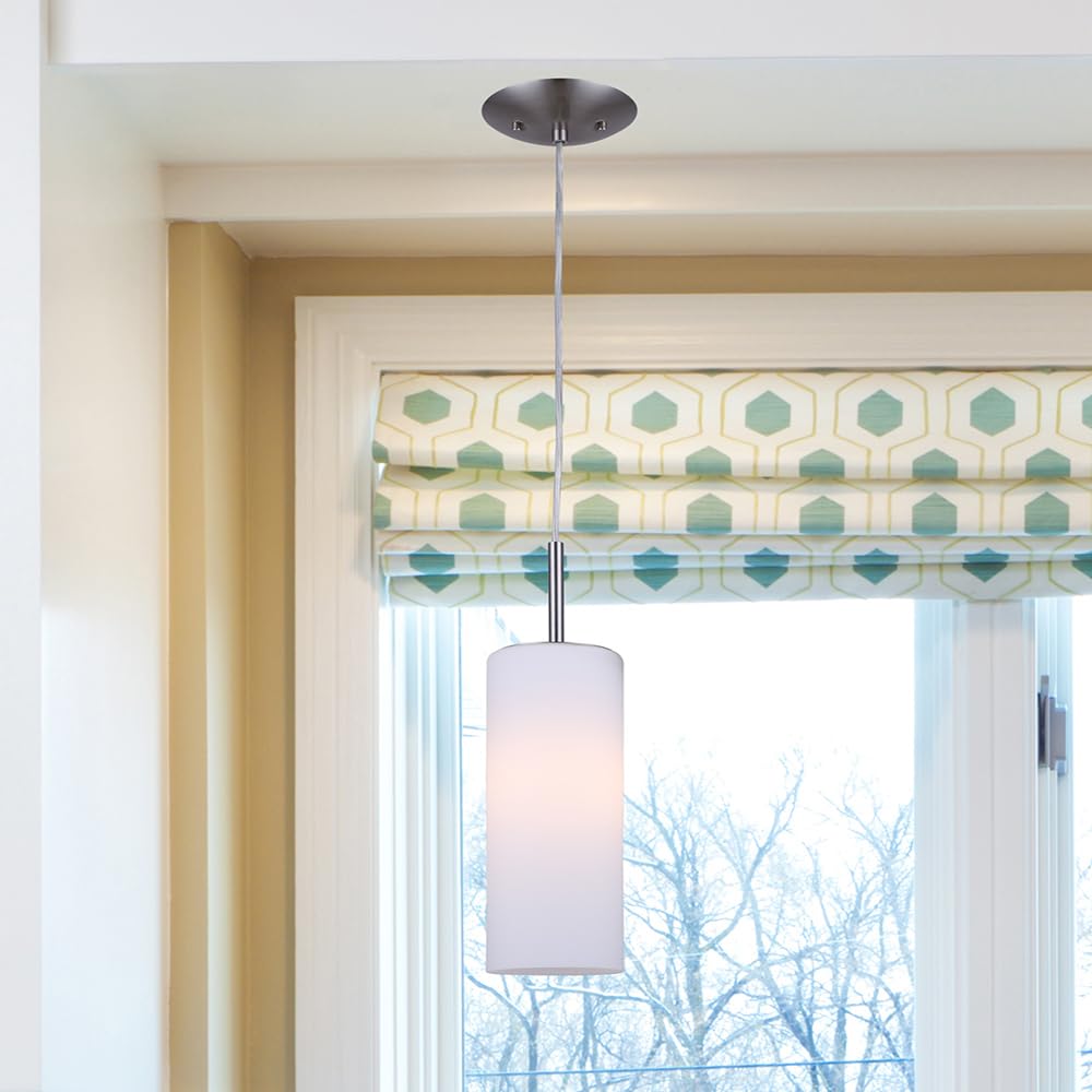 Canarm Toni Pendant Light, 1 Light, Brushed Pewter Finish, Metal, Model IPL379A01BPT