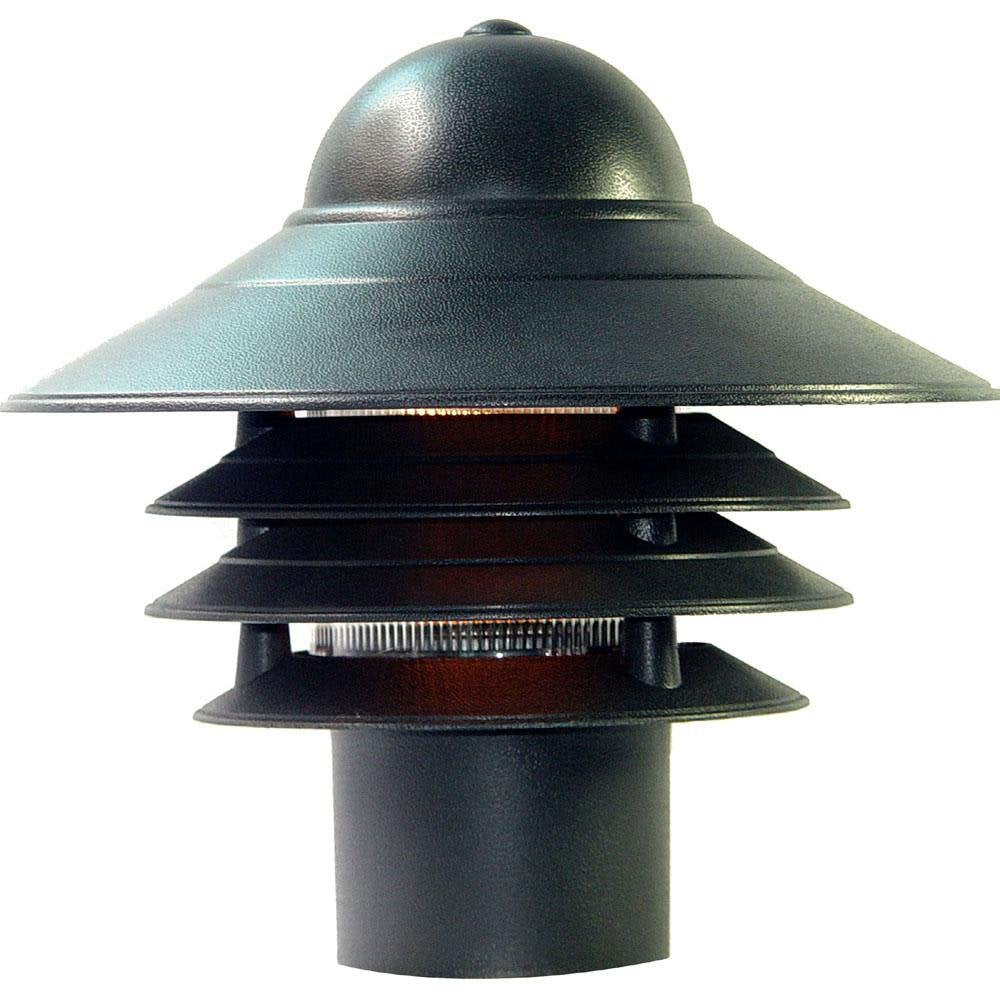 Acclaim 1-Light Post Mount Outdoor Light Fixture, Matte Black, 10in x 10in, Glass, Model 87BK
