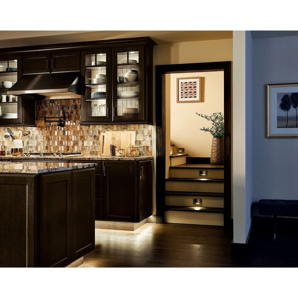 Kichler Gen 1 Led Downlight In White, 7.5    Ceiling Flush Mount Wet Rated Interior Dimmable Light For Living Room, Dining Room,