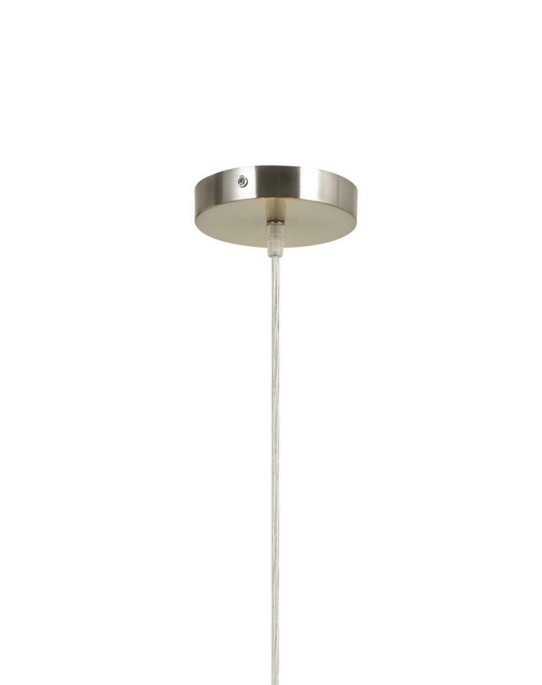 Benjara Bm226318 3 Bulb Drum Shaped Fabric Pendant Fixture With Diffuser, Beige