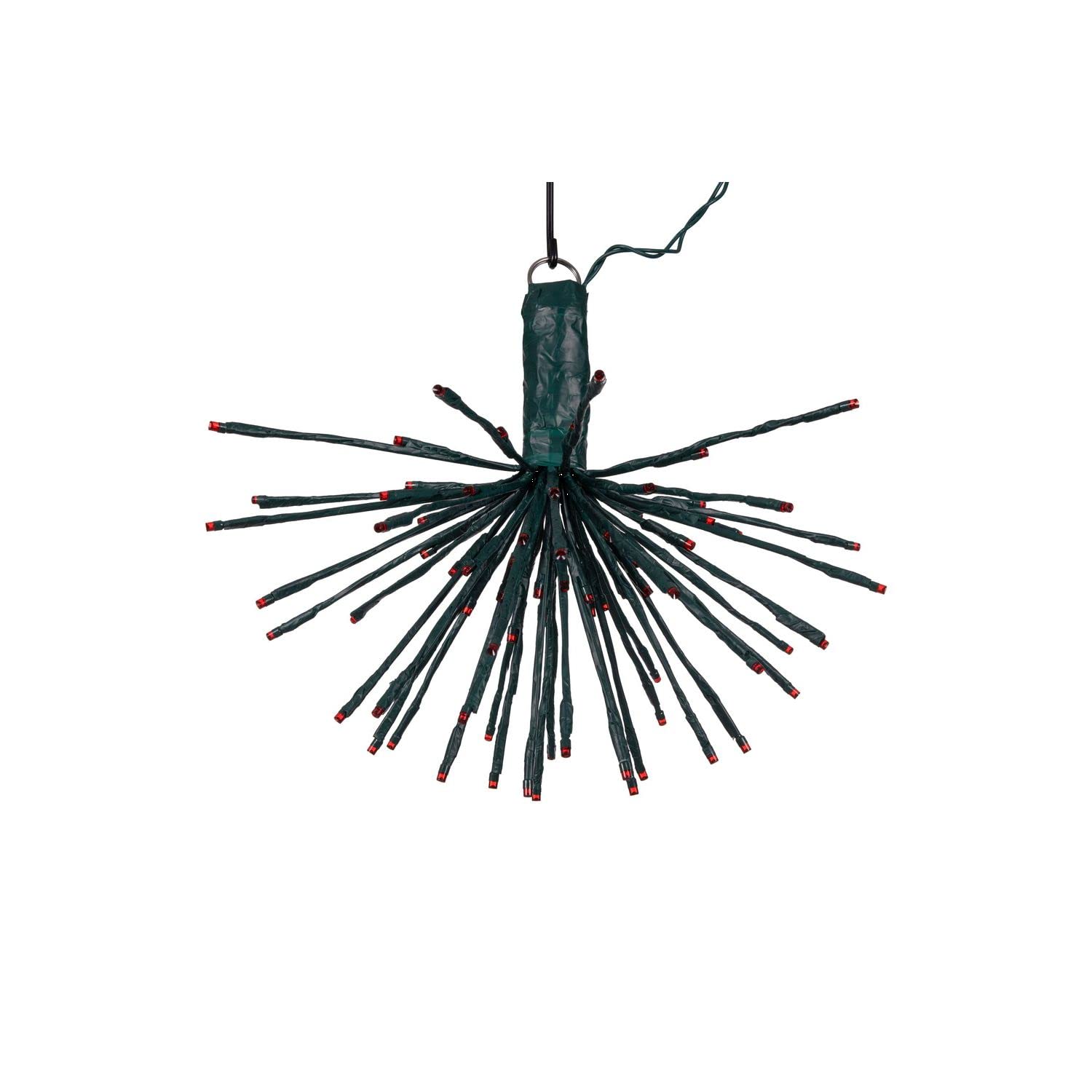 Vickerman 80Lt x 16&quot; Green Starburst Red 5mm LED Lights.