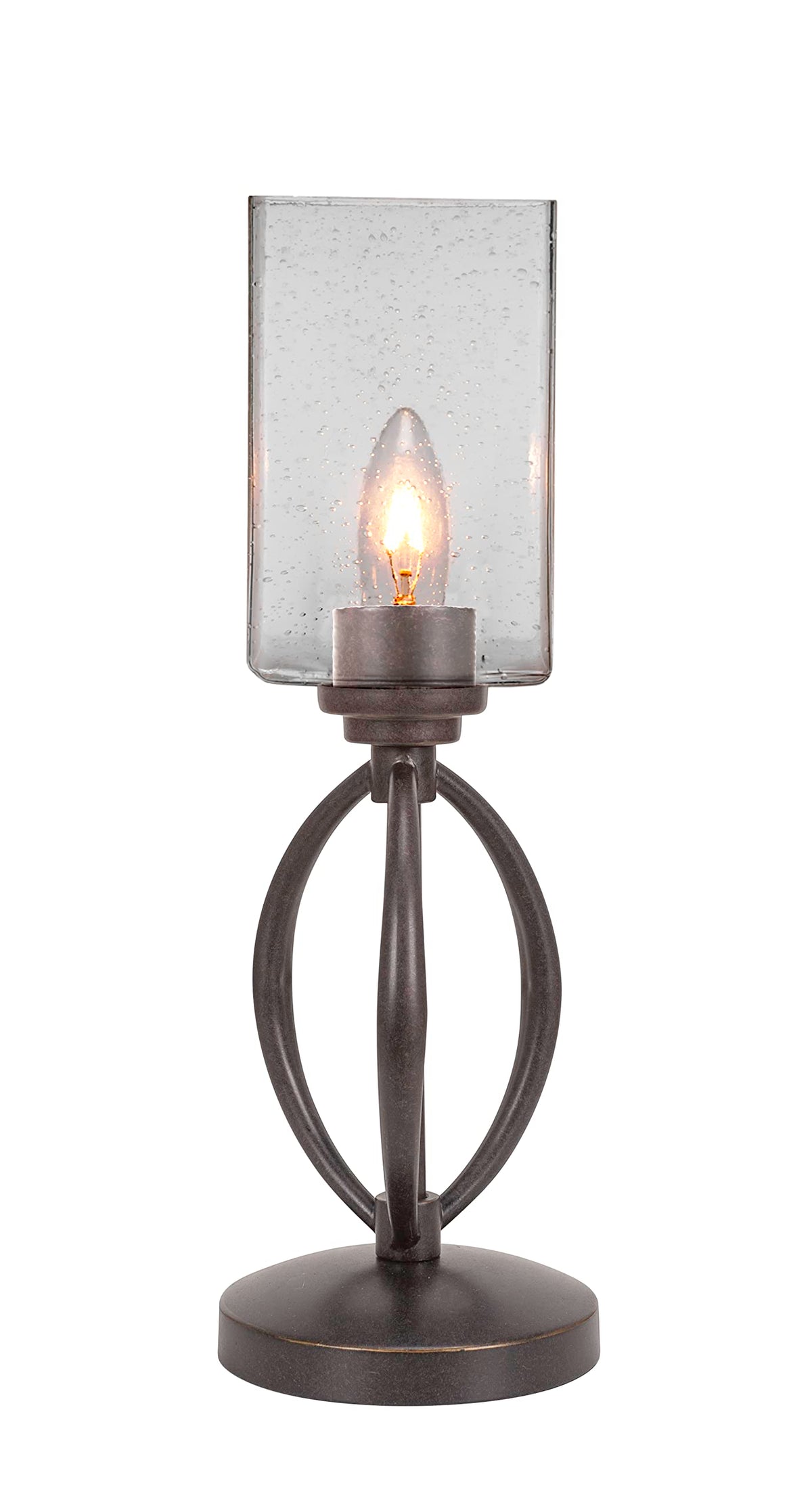 Toltec Lighting Marquise 1 Light Table Lamp in Dark Granite (2410-DG-530)