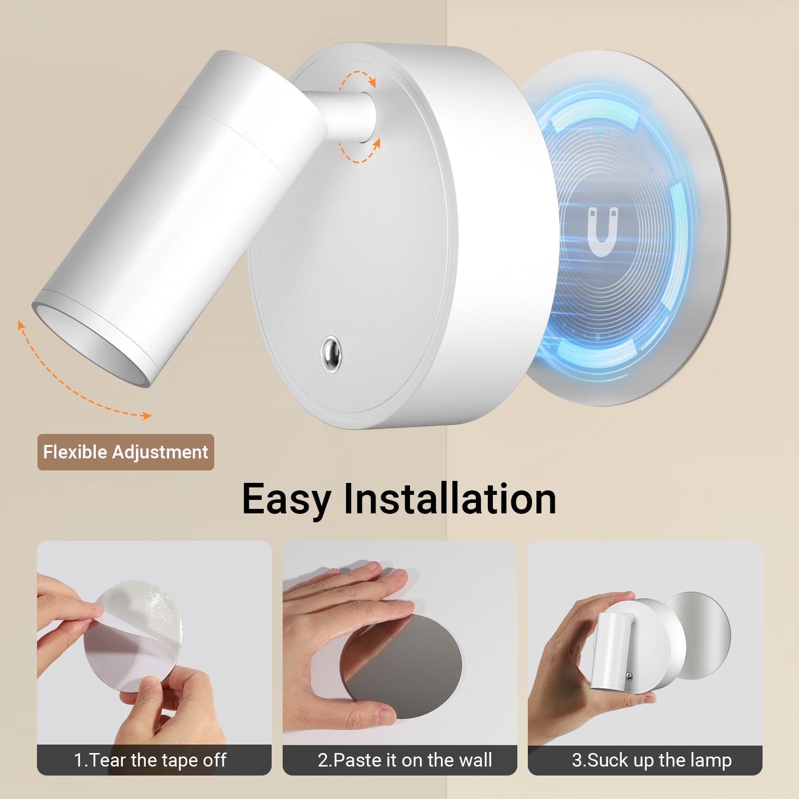 Taofiaco Wireless Led Spotlight Indoor, Plant Spotlight Indoor With Remote Dimmable, 360 Rotate, Rechargeable Uplighting Battery