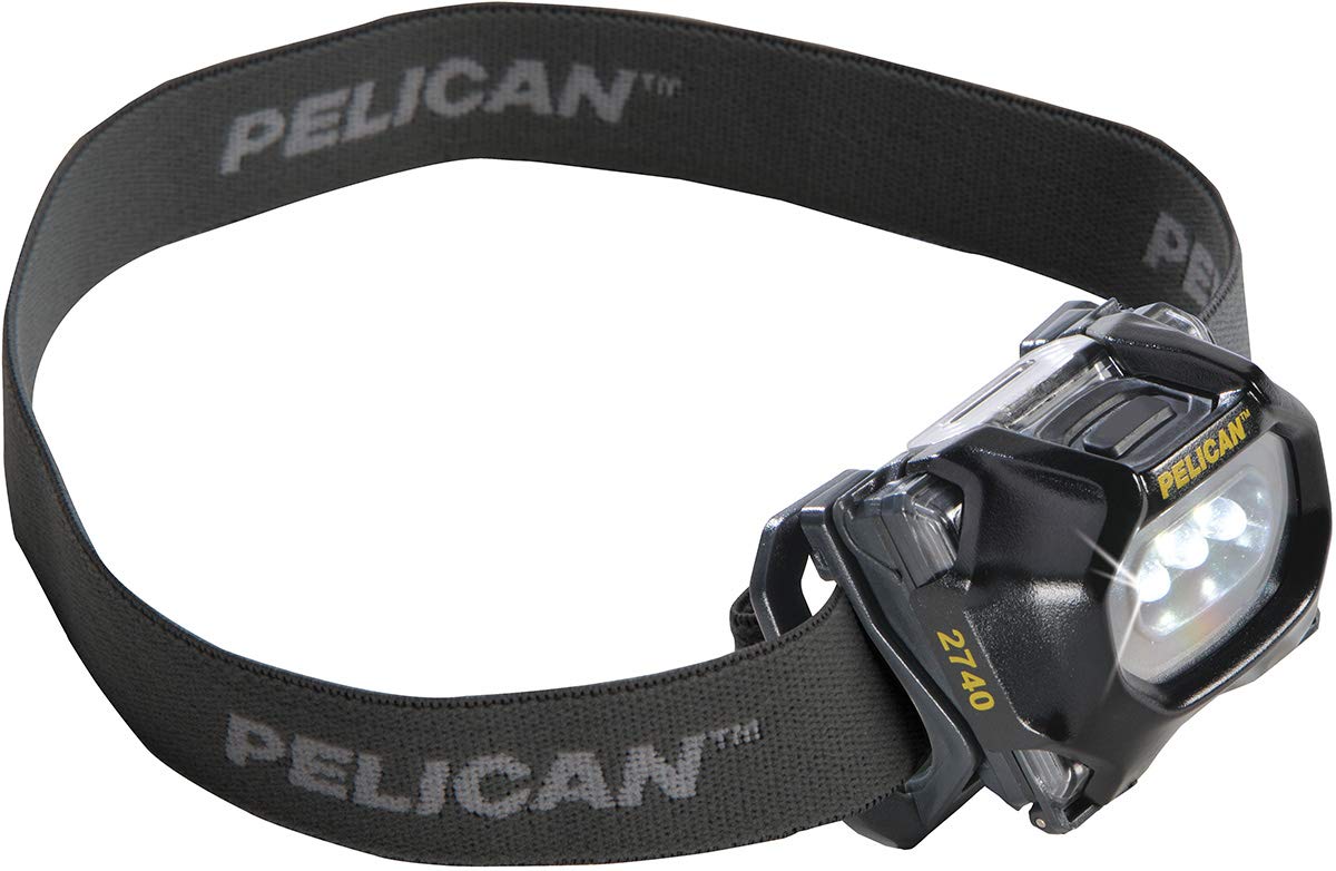 Pelican 2740 Headlamp, Black, Plastic, One Size, Model PLC0274000101110