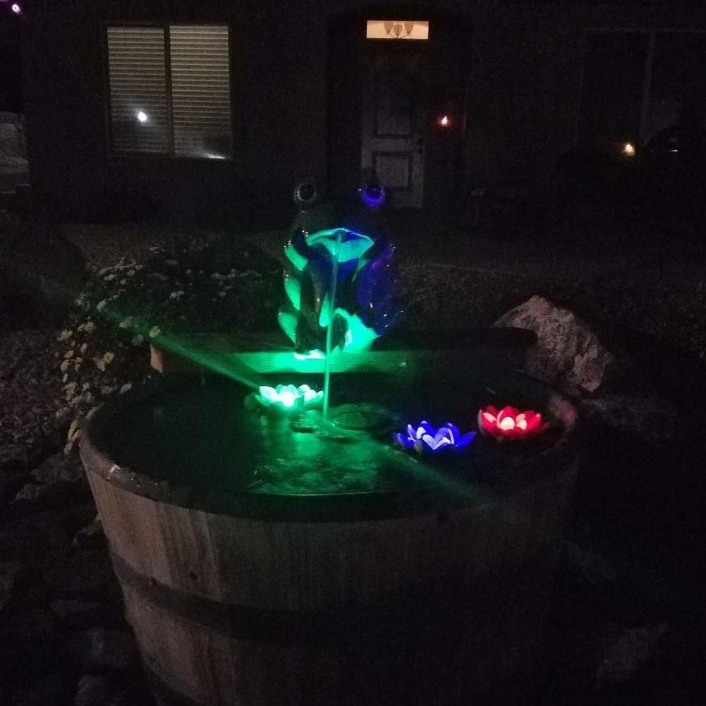 Superdream Floating Solar Lily Pads Lights For Pond Decor, 16 ''