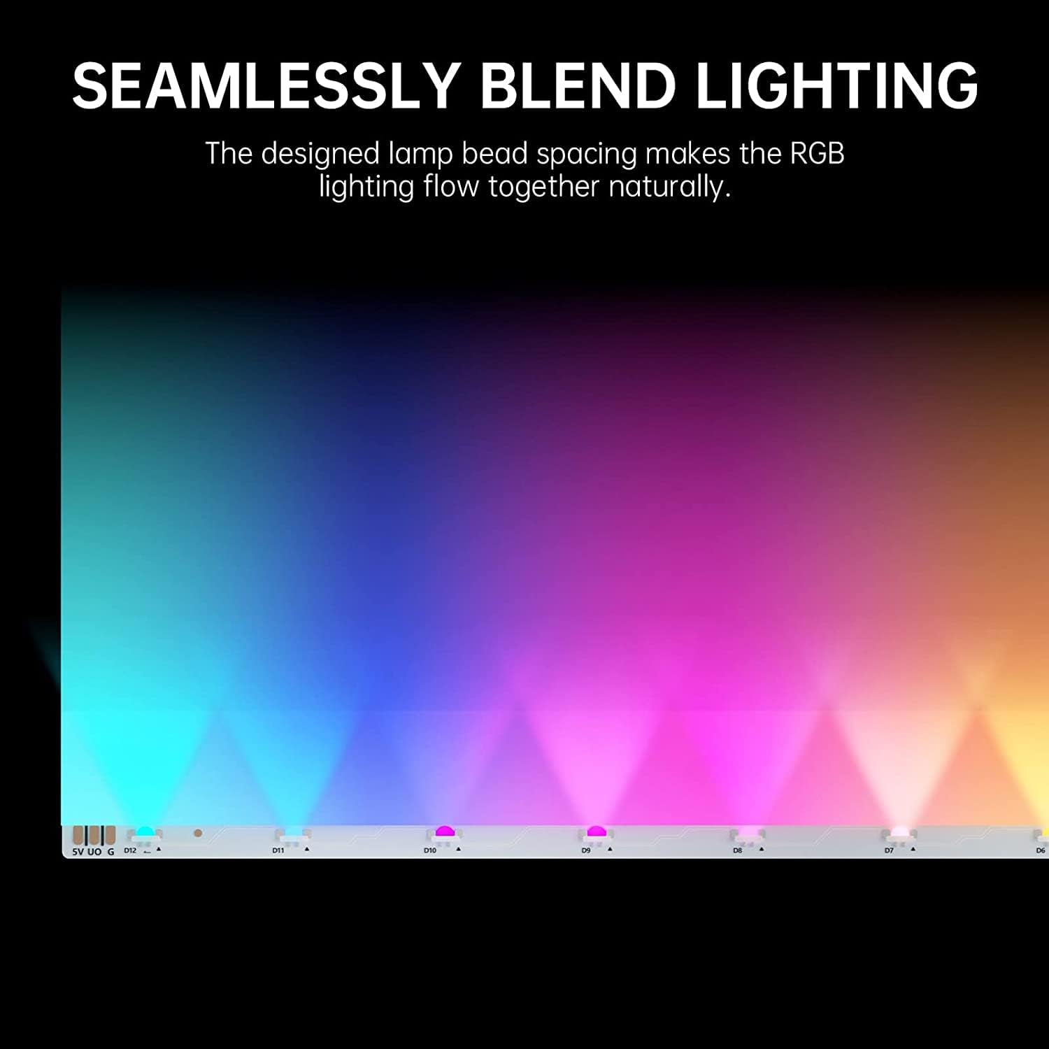 Asiahorse Argb Light Strip For Motherboard, 28 Independent Addressable Rgb, 5V 3-Pin Motherboard Aura Sync, Lightsaber-X Led Pc Parts Kit Compatible With Atx