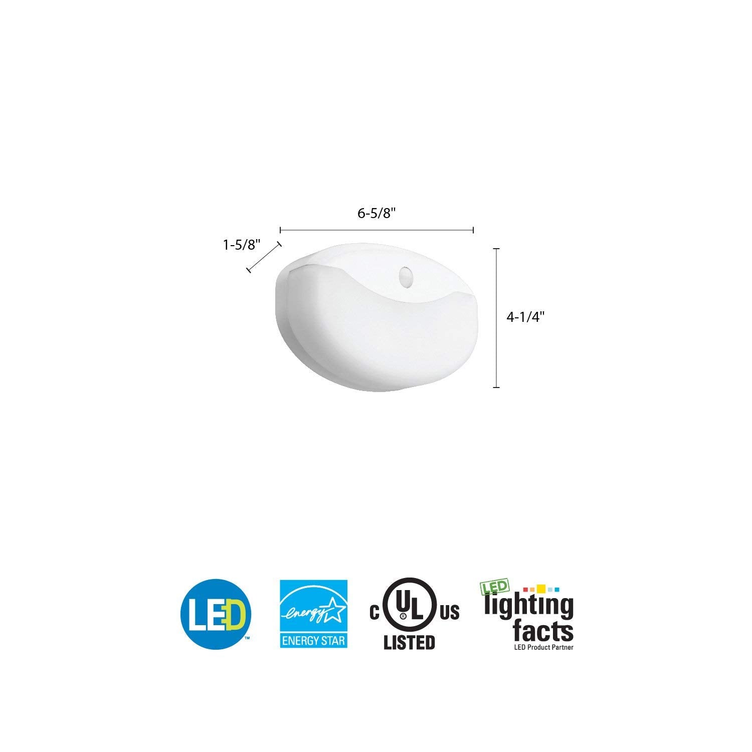 Lithonia Lighting 7 Inch Flush Mount Led Ceiling Light With Motion Sensor,120 Volts, 10 Watts, Wet Listed, 575 Lumens, White (Fm