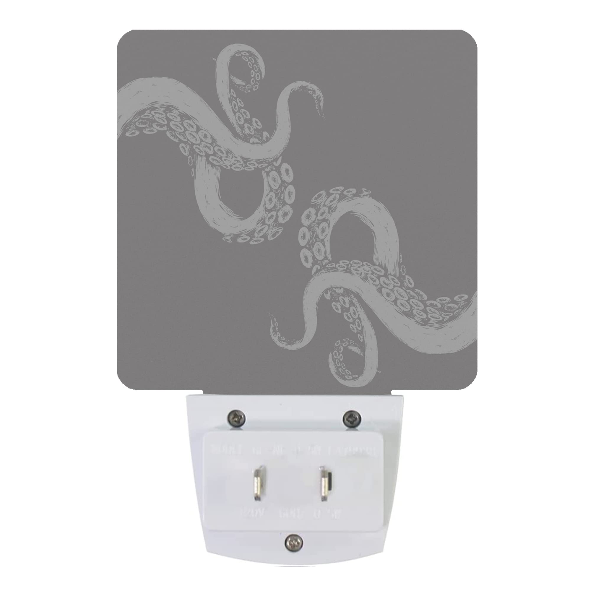 Smoaffly Octopus Night Light Plug-in LED Auto Sensor Lamp for Nursery, Dusk-to-Dawn, Model XD-FXYD-LST10, Acrylonitrile Butadiene Styrene