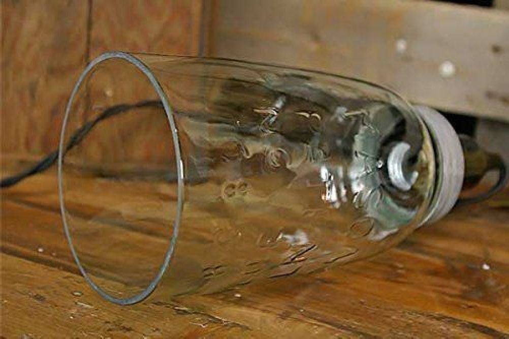 Colonial Tin Works Half Gallon Mason Jar Pendant Lamp Rustic Brown Black Model 930054