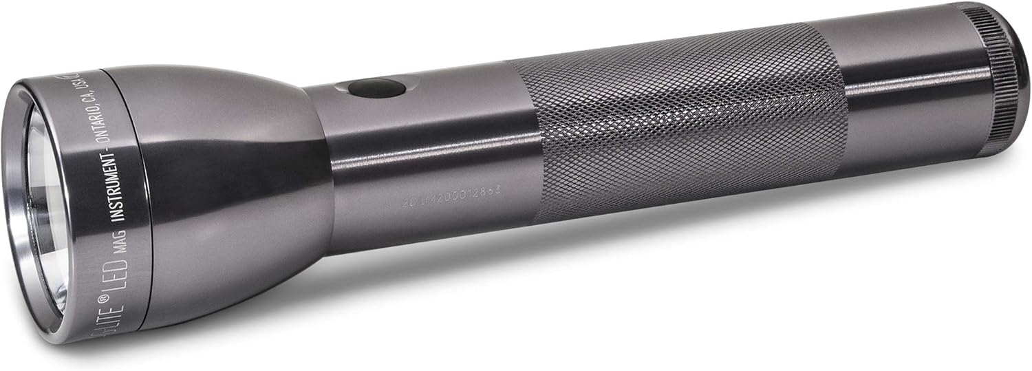 Maglite Ml300L Led 2-Cell D Flashlight, Gray
