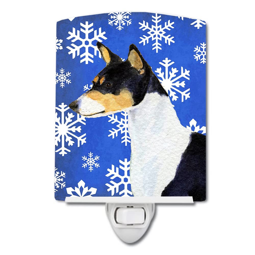 Carolines Treasures Ceramic Night Light, Basenji Design, UL-Certified, 6x4x3in, Multicolor, Model SS4652CNL