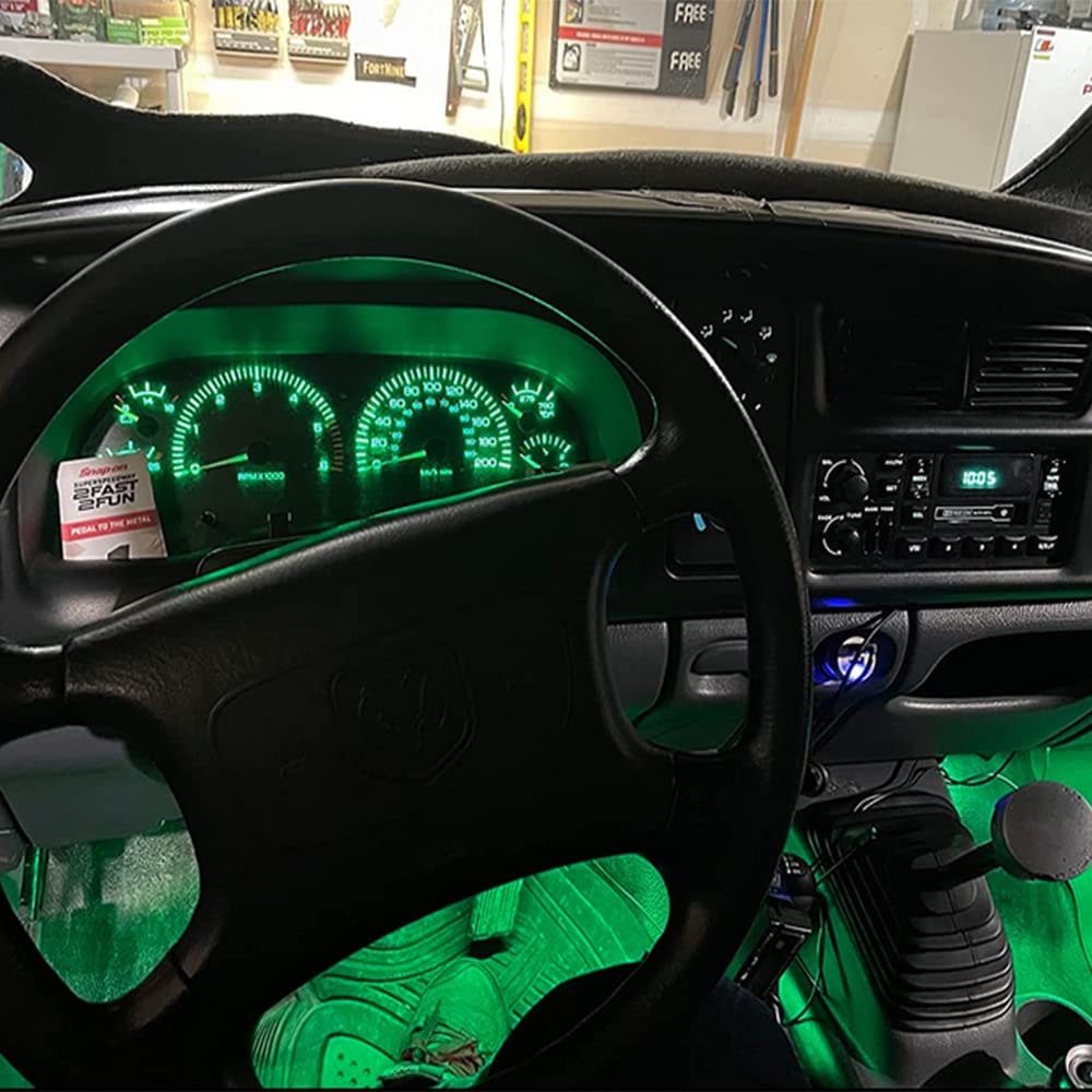 Blyilyb 12-Pack Green Color Replacement Stock # 194 T10 168 2825 W5W 175 158 Bulb 5050 5 Smd Led Light 12V Car Interior Lighting