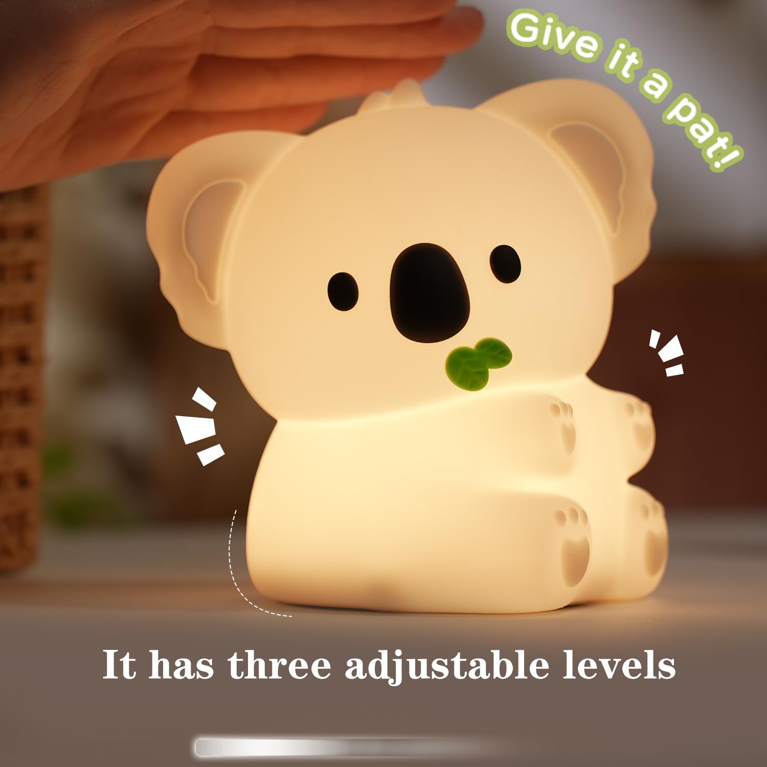 Bestfaith Cute Koala Night Light  Led Squishy Night Lamp  7 Colors Dimmable Timer Nursery Nightlight For Kids  Rechargeable Touch Lamp  Dorm Decor  Kids Funny Gifts(Koala)