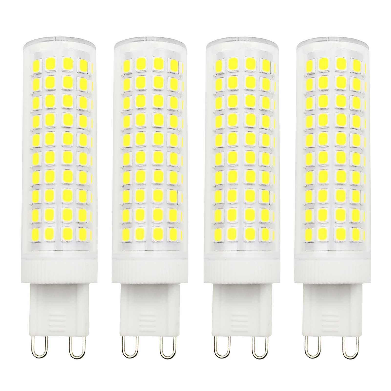 LIENNGKE G9 Led Light Bulb 100W Halogen Equivalent Daylight White 10W 6000K 1000 Lumen AC 110v 120v Bedroom Lamp Pack of 4