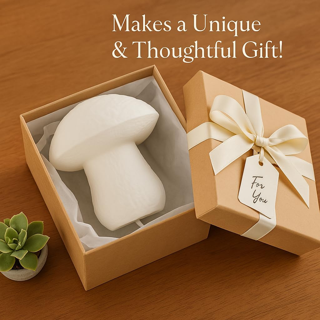 Mushroom Lamp - Small Bedside Night Light With Remote - 13 Color Options, Dimmable & Usb Powered - Cozy Ambient Lighting For Bed