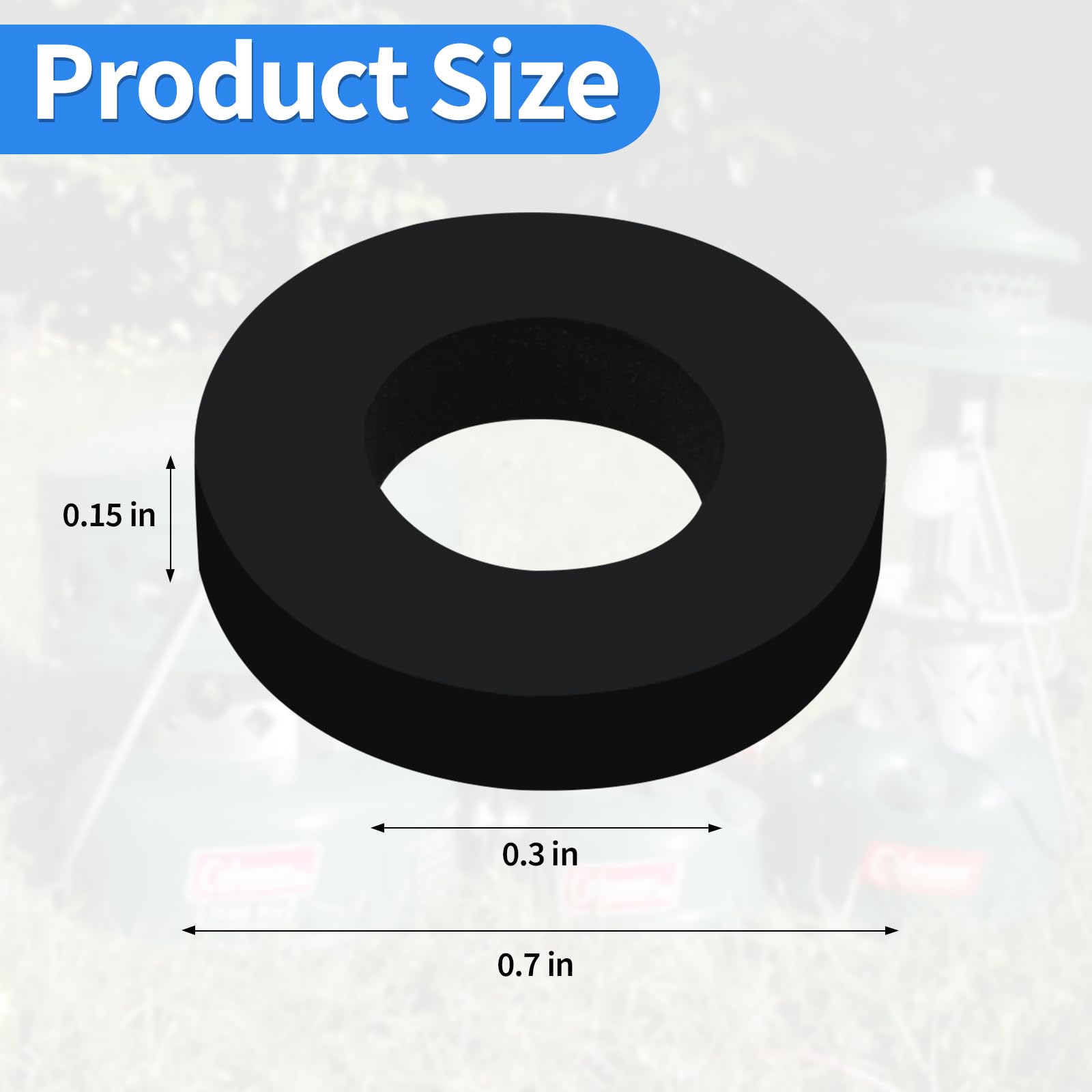 Fuel Cap Seals For Coleman 220 Lanterns And Stoves Fuel Caps 12-Pack (No. 3)