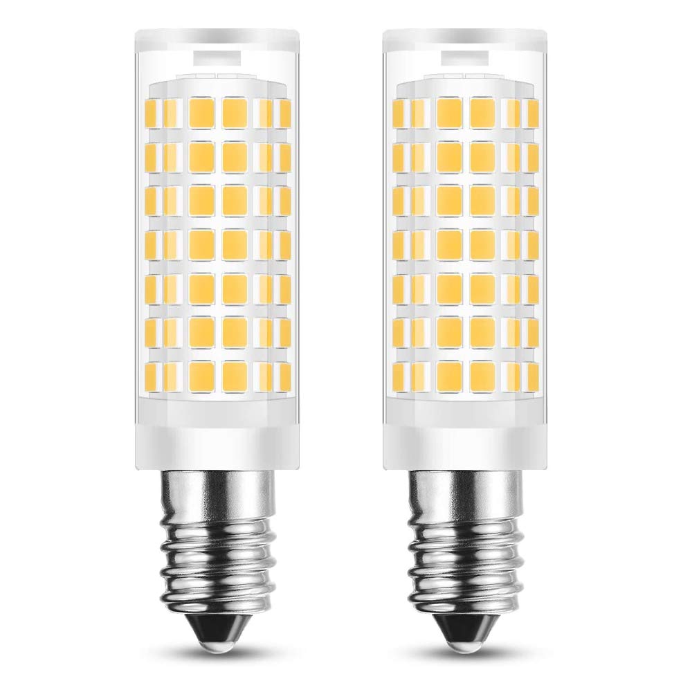 LAOYEBAOHE E14 LED Light Bulbs, Daylight White, 2 Count, Ceramic Aluminum Oxide, for Cooker Hood, Range Hood, Turkish Lamp