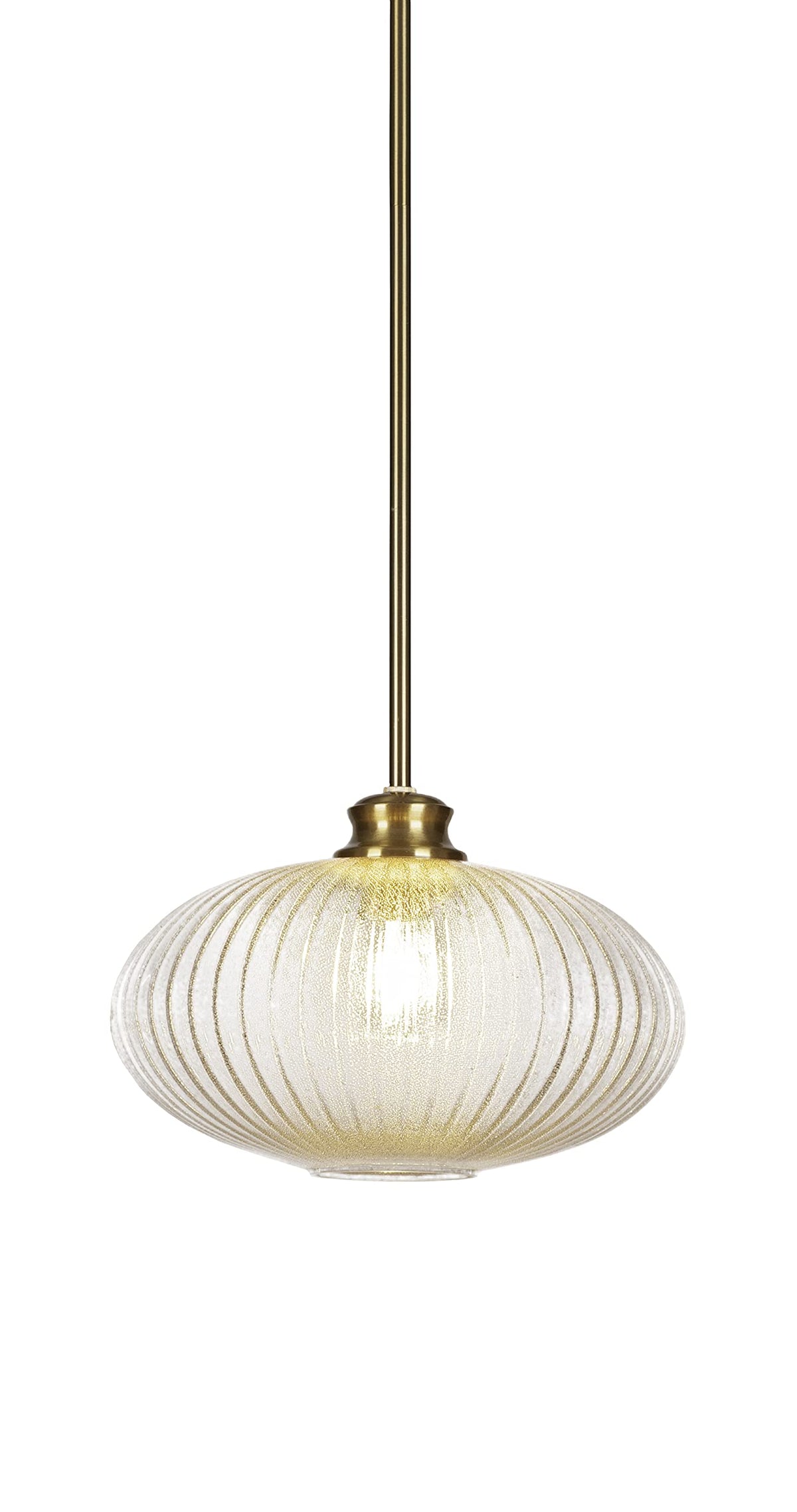 Toltec Lighting Carina 1 Light Pendant in New Age Brass (72-NAB-4658)