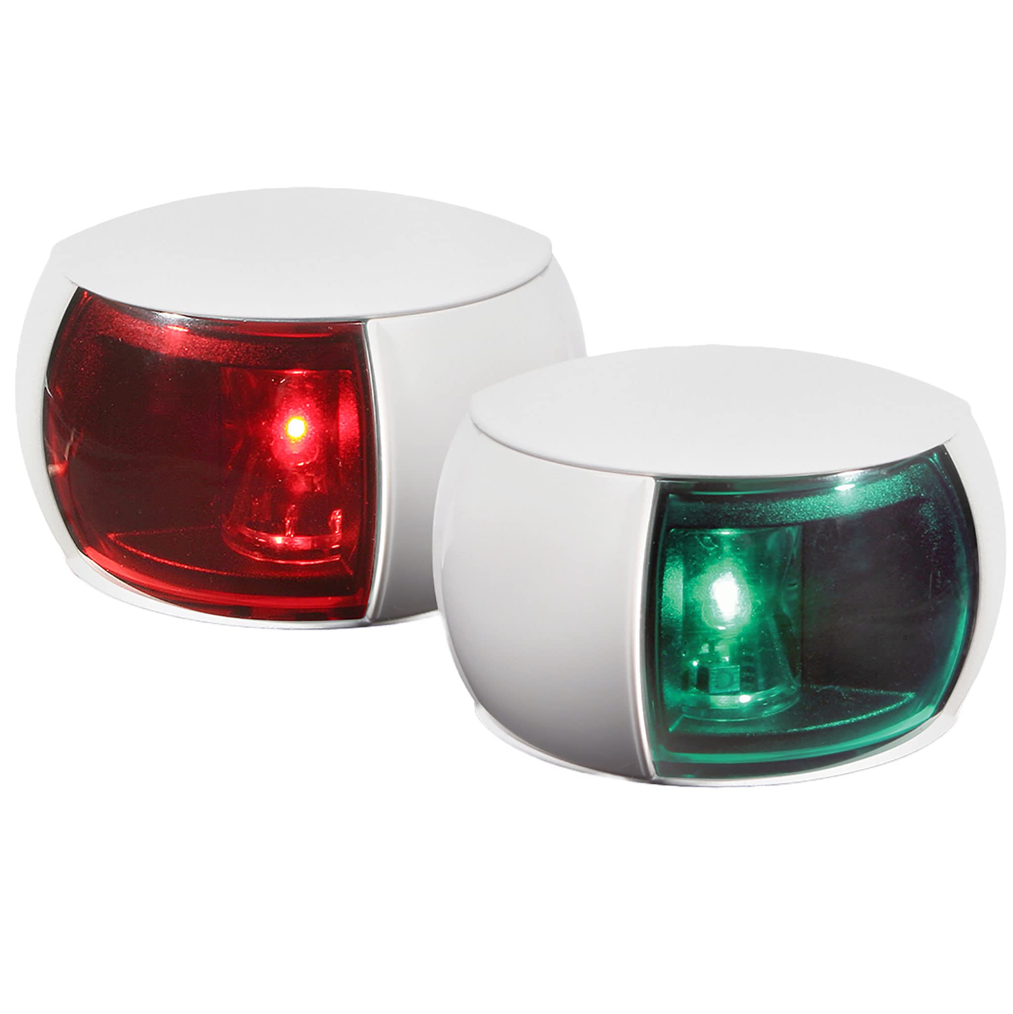 Hella NaviLED Multivolt 8-28V DC Navigation Light Kit, Model 980520811, Red, Compact Port and Starboard, Standard Size