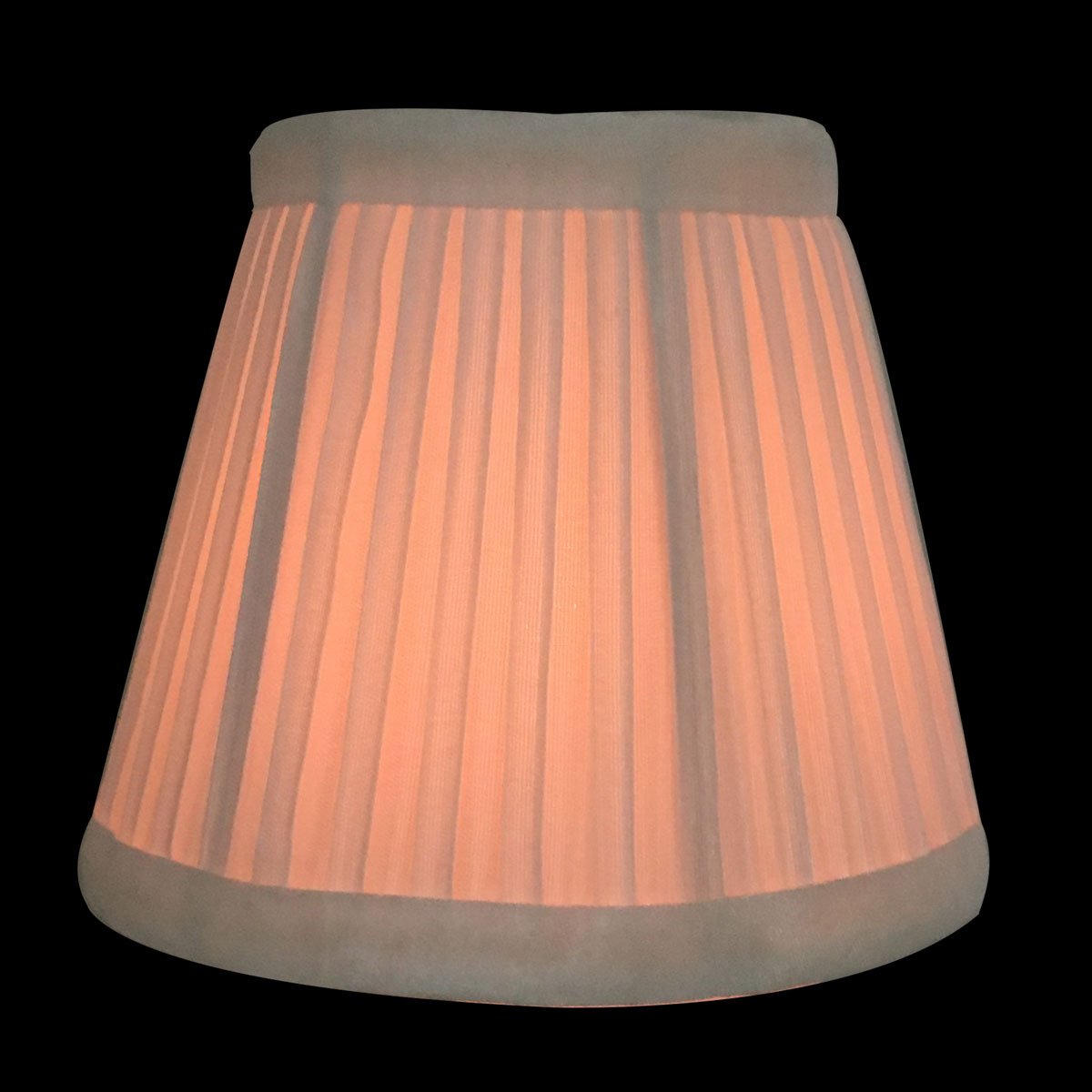 Royal Designs, Inc. Clip On Pleated Empire Chandelier Lamp Shade Flame Clip Fitter, Cso-1030-5Wh-6, 3 X 5 X 4.5, White, 6 Pack