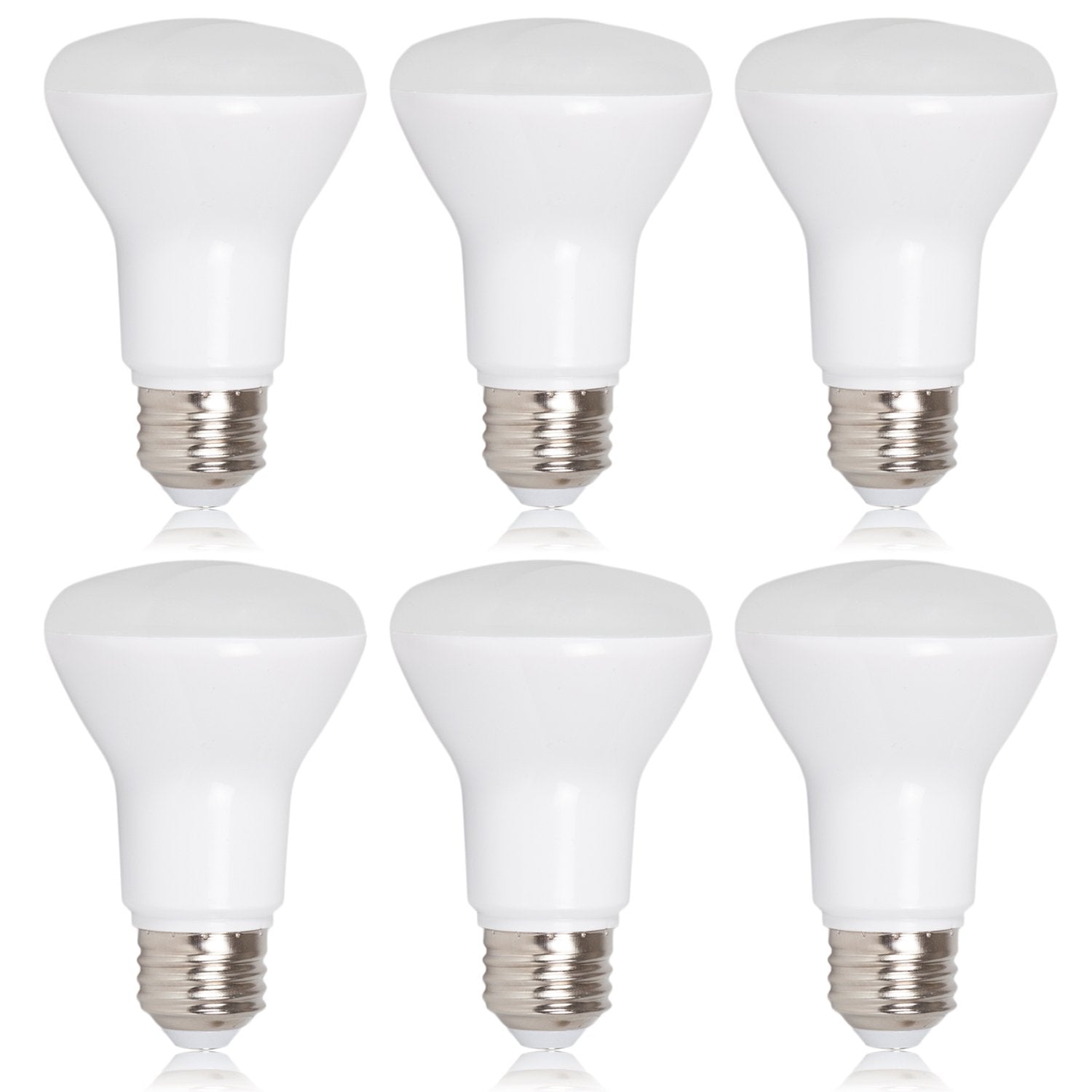 Maxxima Led Br20 Bulbs, 7W Dimmable Warm White 3000K, 600 Lumens, E26 Base, 6 Pack