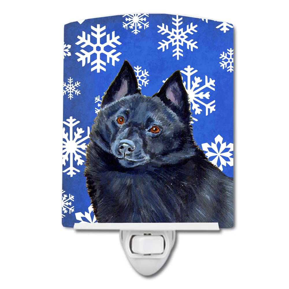 Carolines Treasures Ceramic Night Light, Schipperke Design, UL-Certified, 6x4x3 inches, Multicolor, Model LH9294CNL