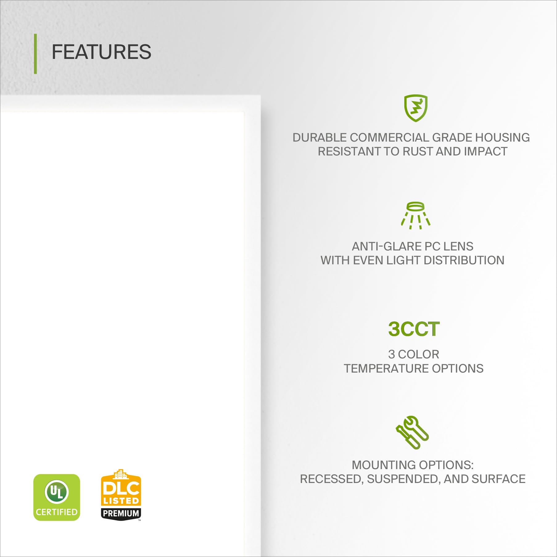 Asd 2X4 Led Flat Panel Light - 40W Ul Dlc Listed | 5160Lm 4000K (Bright White) Dimmable 2X4 Led Light Drop Ceiling | Commercial