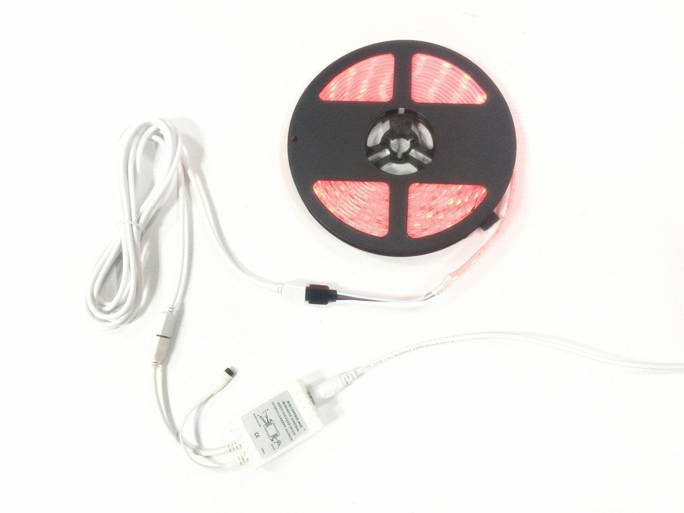 LitaElek RGB LED Strip Extension Cable 3m 2pcs White 4 Pin Connector for SMD 5050 3528 2835