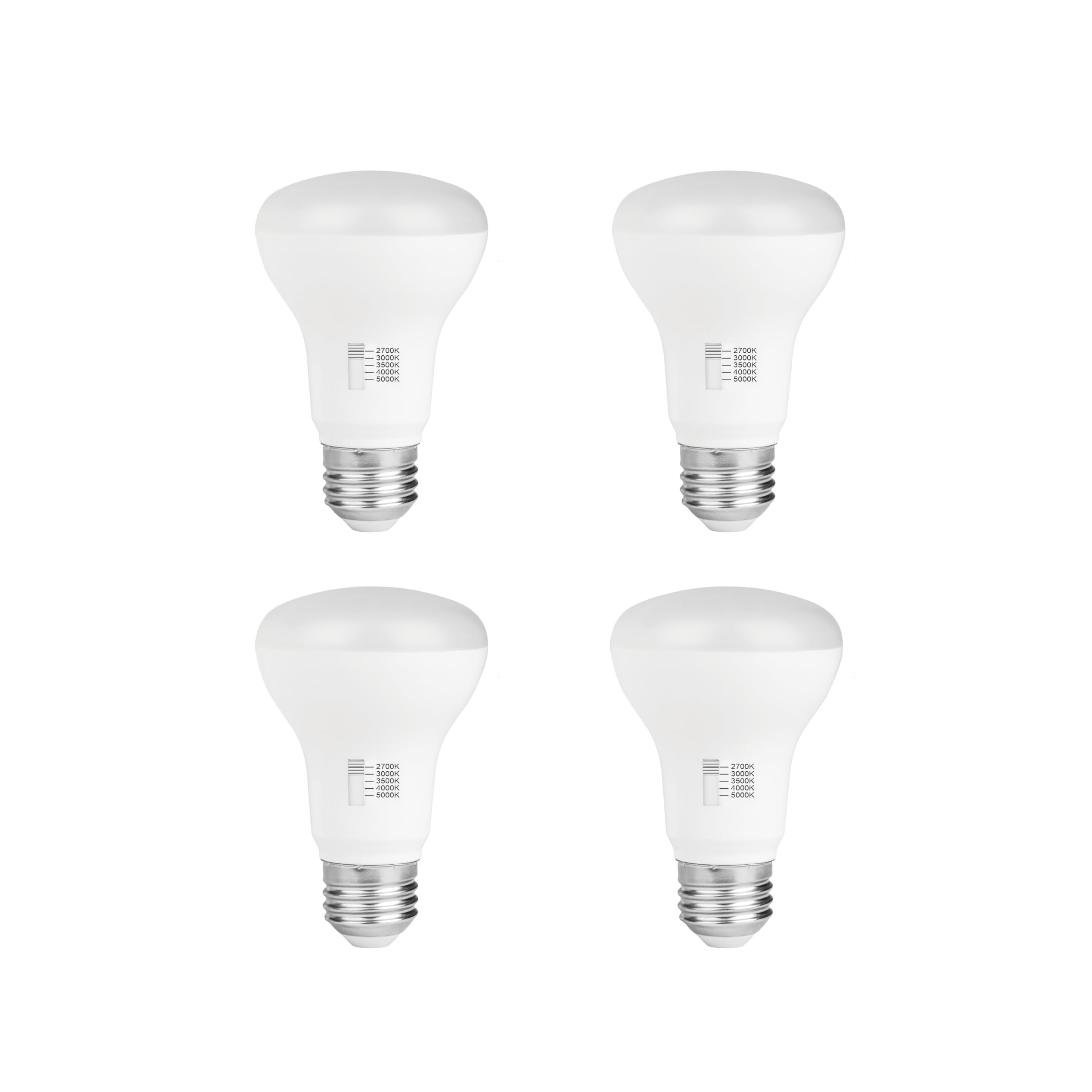 Luno R20 Dimmable Led Bulb, Color Selectable, 7W (50W Equivalent), 500 Lumens, 2700K, 3000K, 3500K, 4000K, 5000K, 5Cct, Flicker 