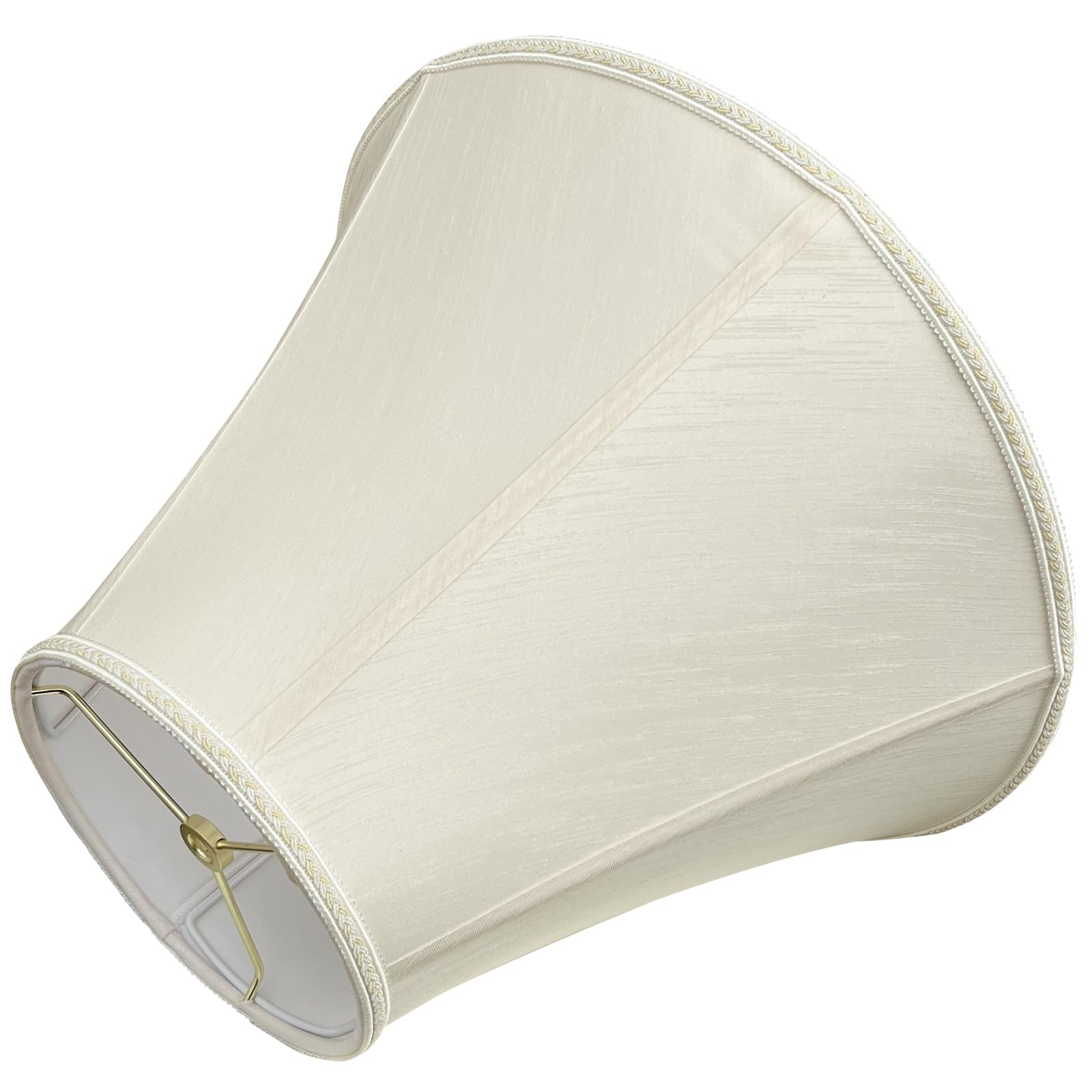 TOOTOO STAR Bell Lamp Shade, Royal Style 7in x 15in x 10.5in, Beige, Model SX015MH for Table and Floor Lamps