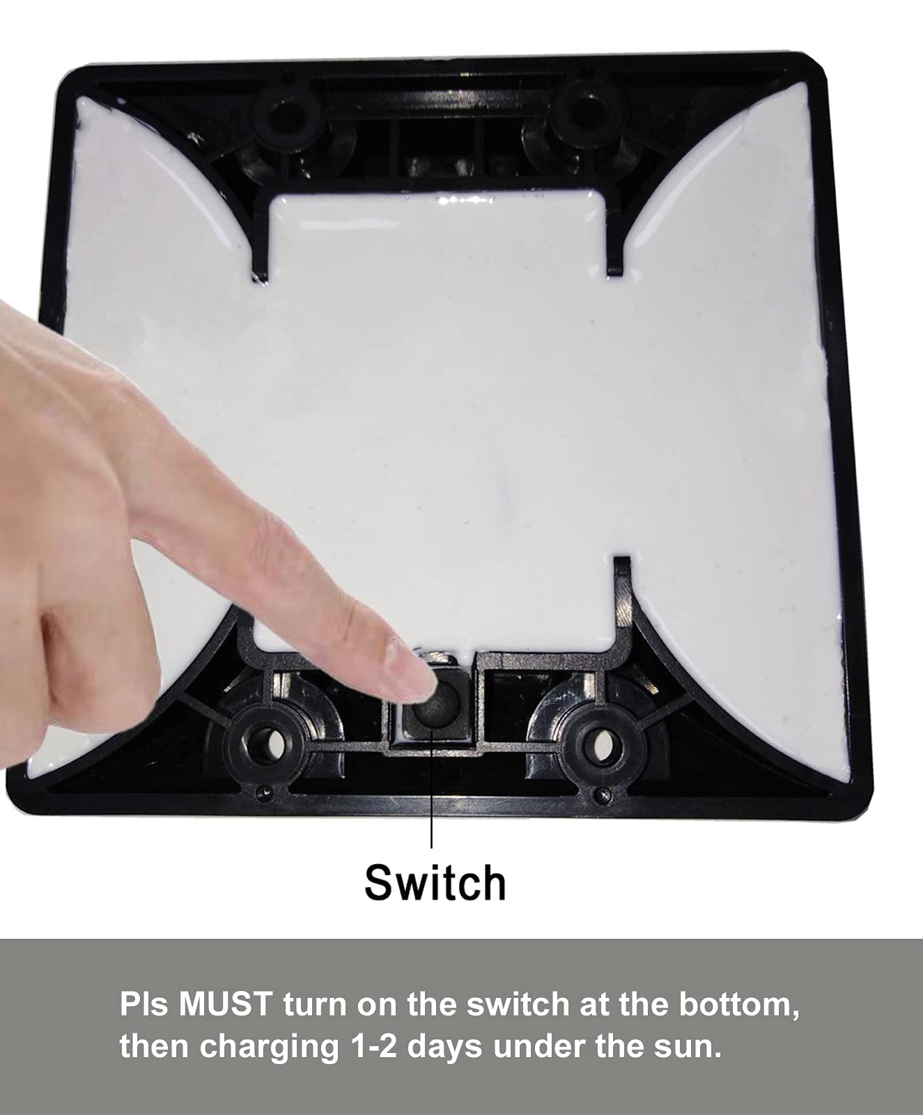 Siroad Solar Driveway Deck Light, Ip68 Waterproof Driveway Reflector Outdoor Blue Led Light For Dock Walkway Lane Porch Patio Pa