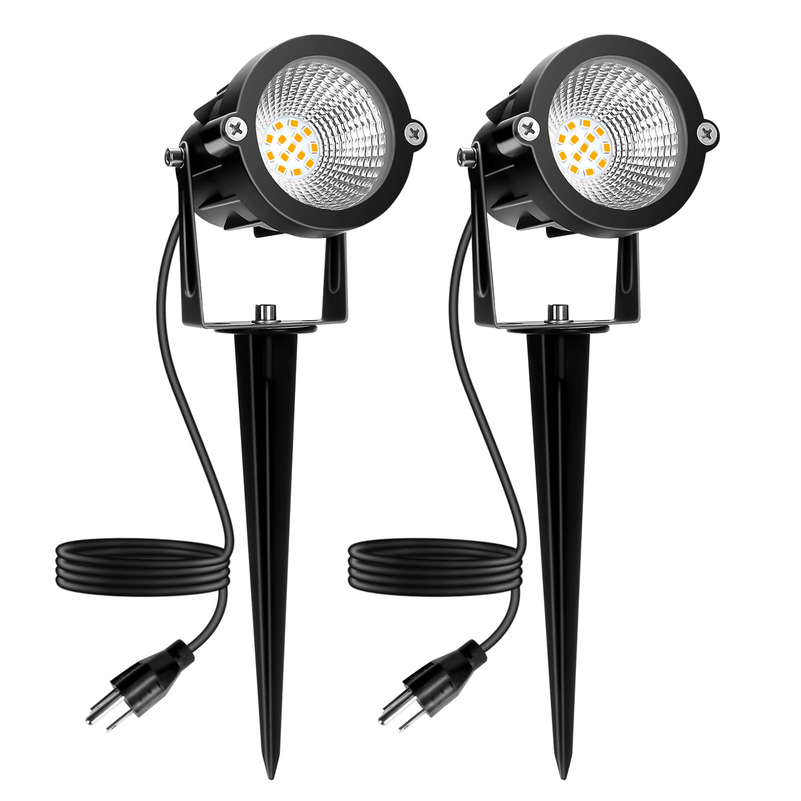 Reegold 10W Warm White Led Spot Lights - 1000Lm Outdoor Landscape Lighting, Ip65 Waterproof, 2 Pack
