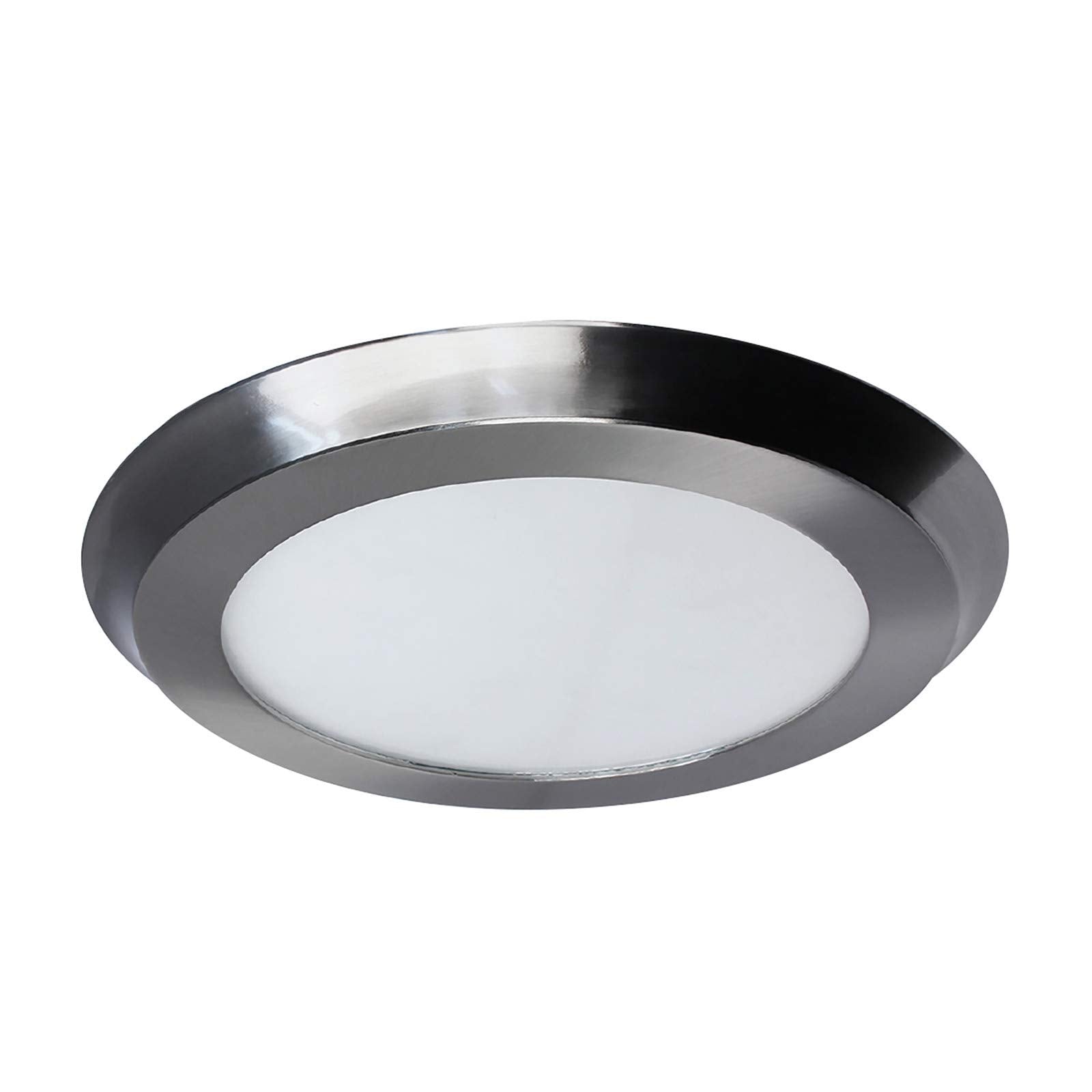 FEIT Electric LED 2 in. H x 15 in. W x 15 in. L Nickel LED Flat Panel Light Fixture