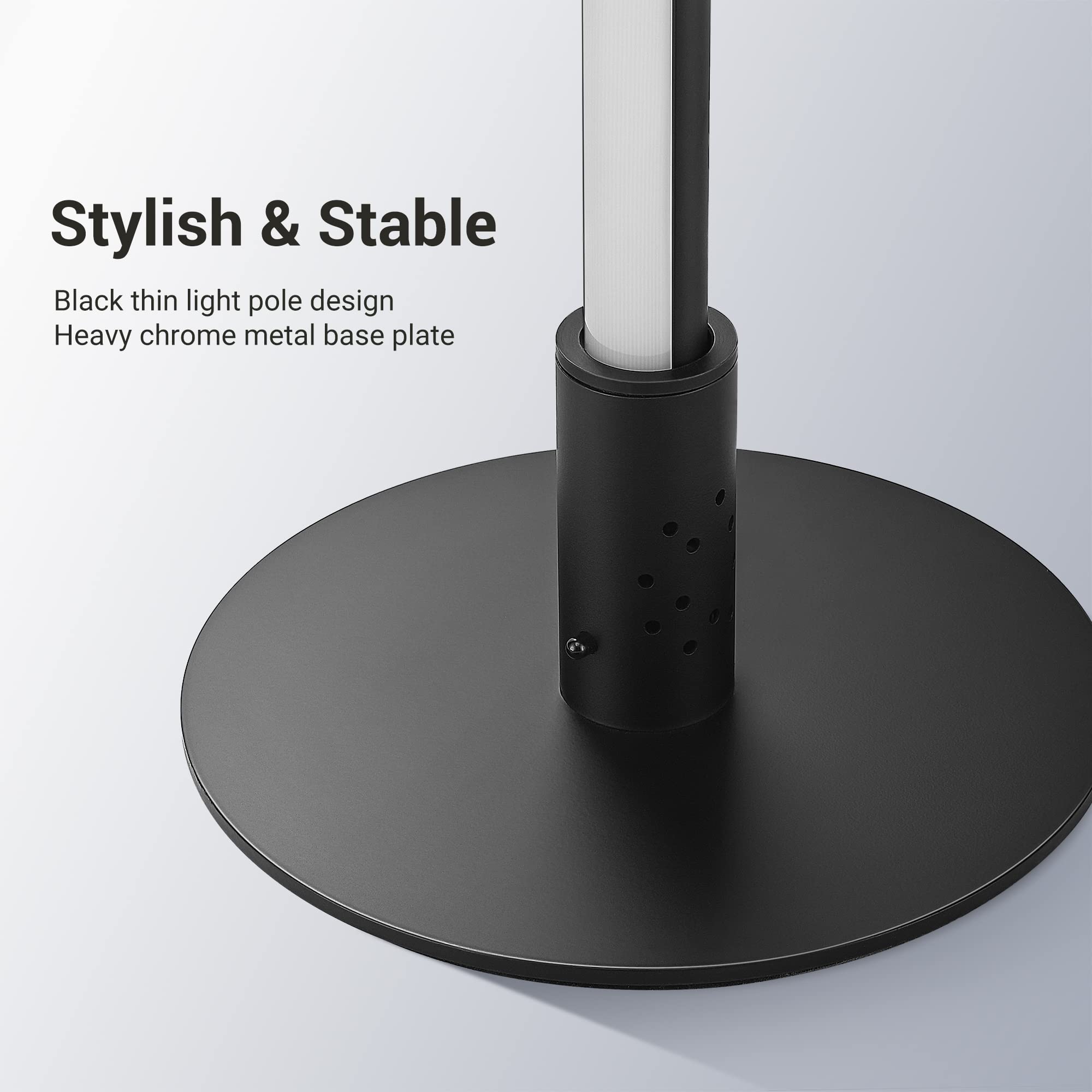 EDISHINE RGBW LED Corner Floor Lamp, Modern Minimalist Dimmable Light, Color Changing Sleek Stick Lamp, Slim Tall Light for Livi