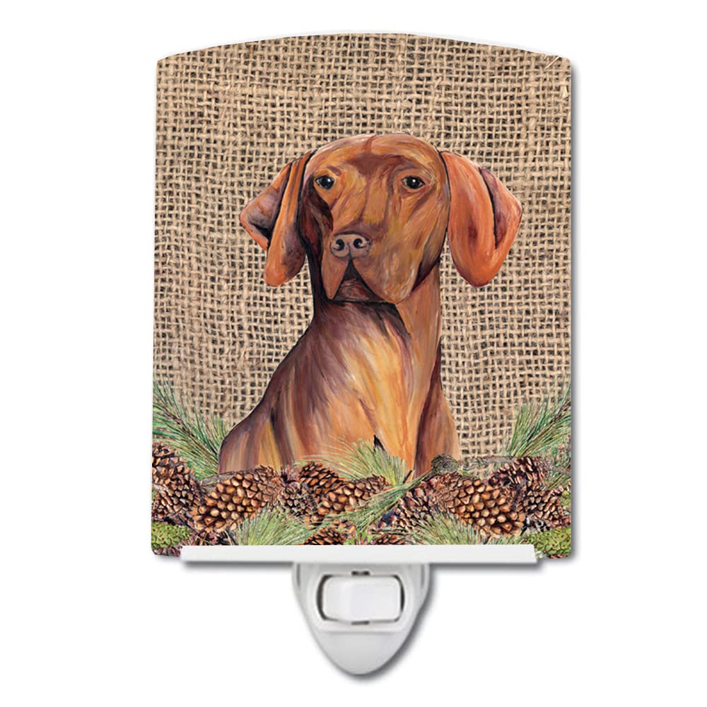 Carolines Treasures Ceramic Night Light, Vizsla, 6x4x3in, Model SC9044CNL, Ideal for Bedroom, Bathroom, Nursery, Multicolor
