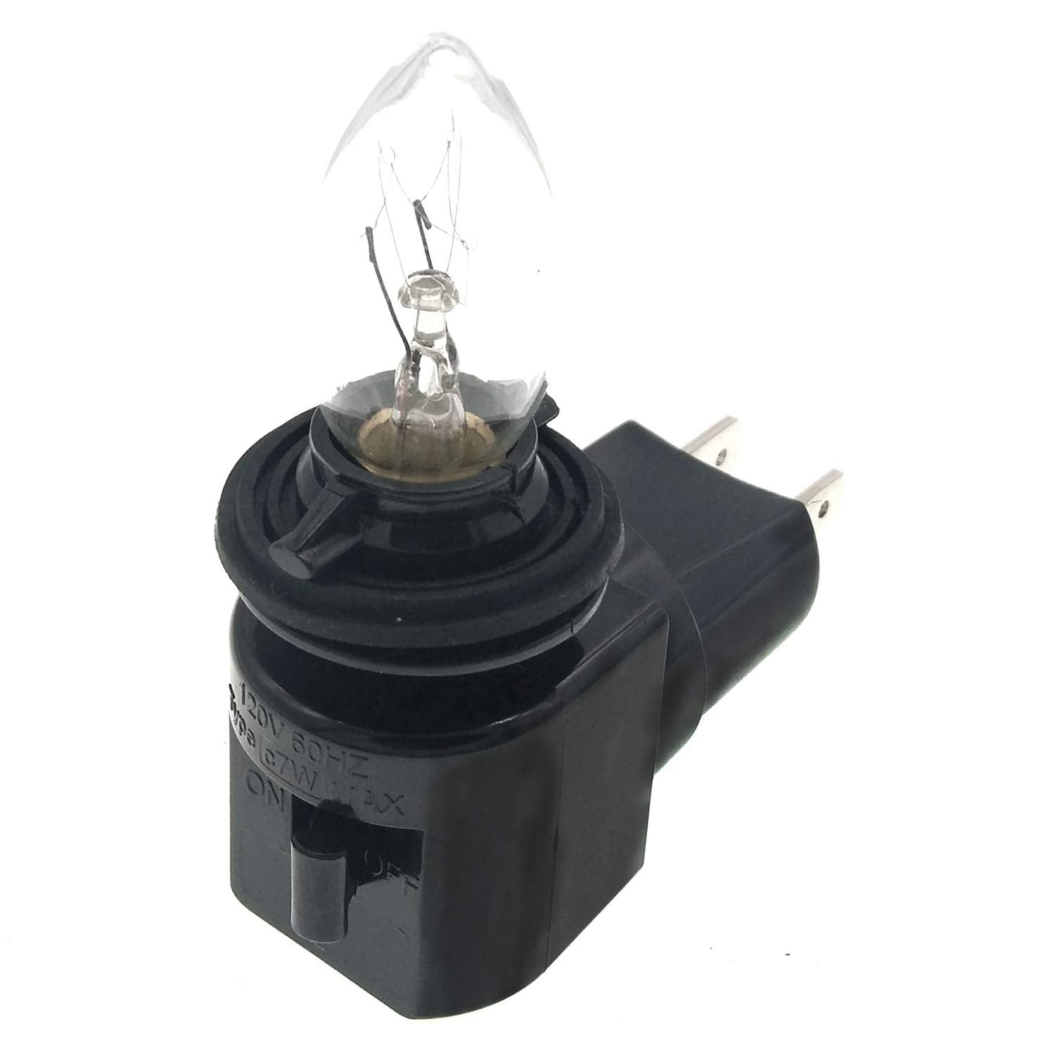 Twdrtdd Plug In Night Light, Adjustable E12 Base Socket With On/Off Switch For Making Decorative Night Lights (Black,1-Pack)