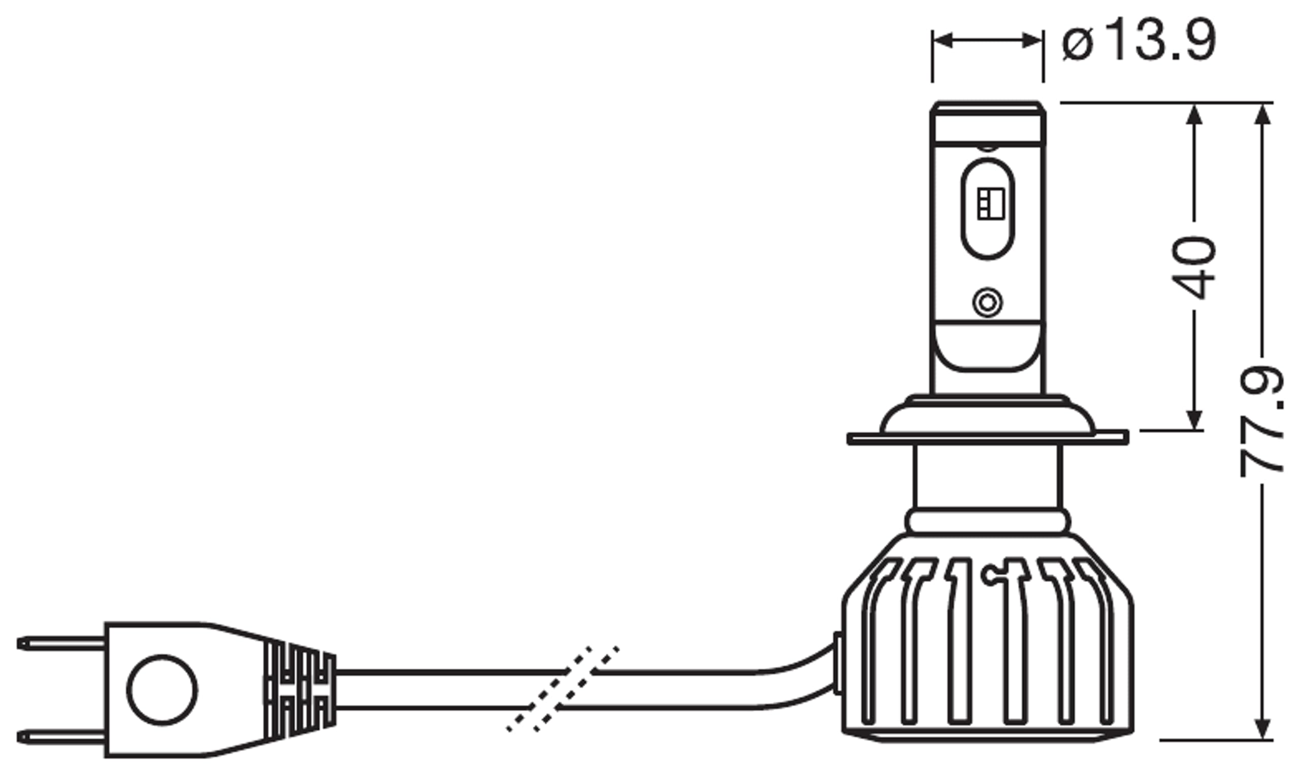OSRAM NIGHT BREAKER LED H7 GEN 2 High Beam and Low Beam with Street Approval, 12V, Up to 230% Brighter
