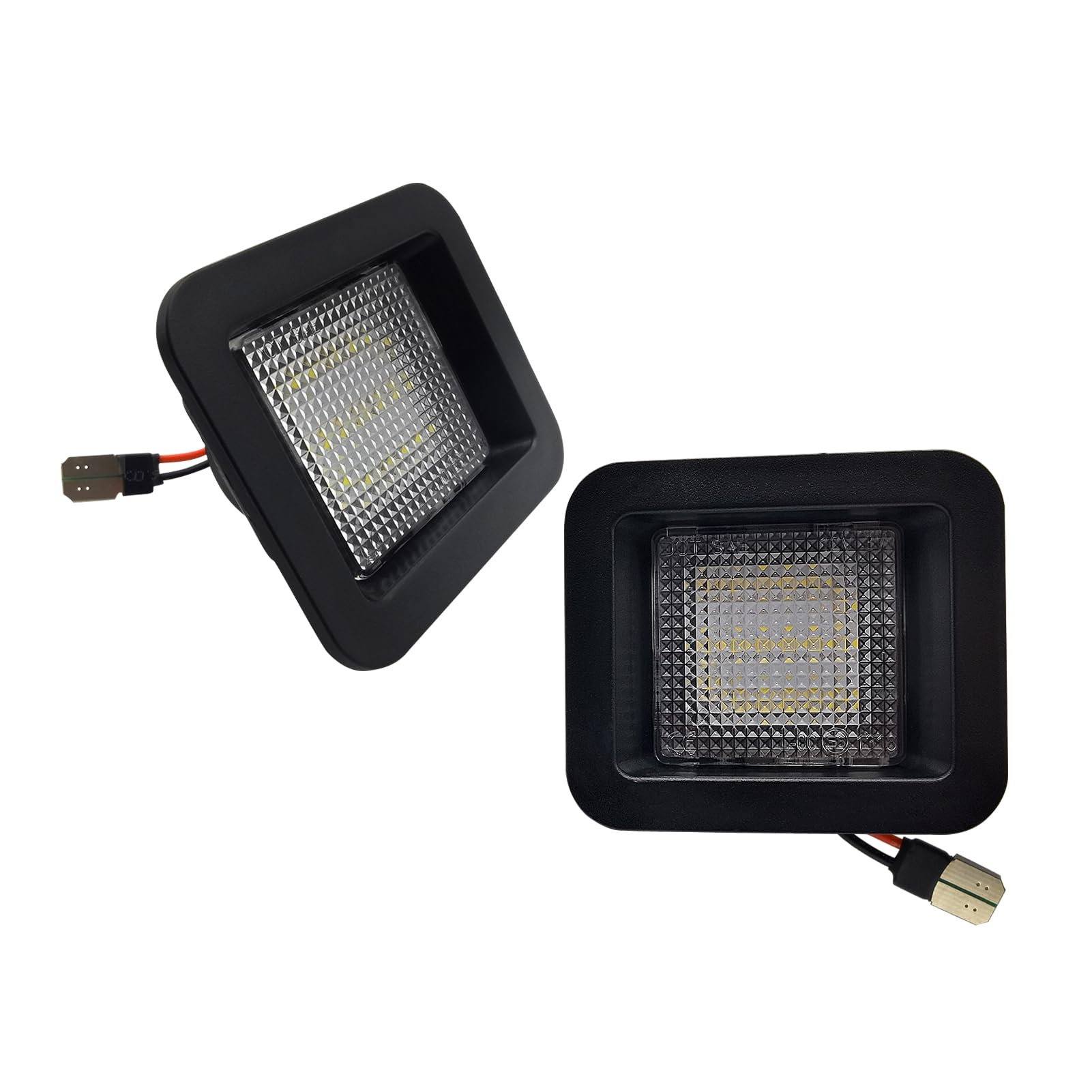 AlyoNed LED License Plate Lights Tag Lamp Assembly, Clear Lens, 6500K White, Compatible with Ford F150 2015-2020, Raptor 2017-202