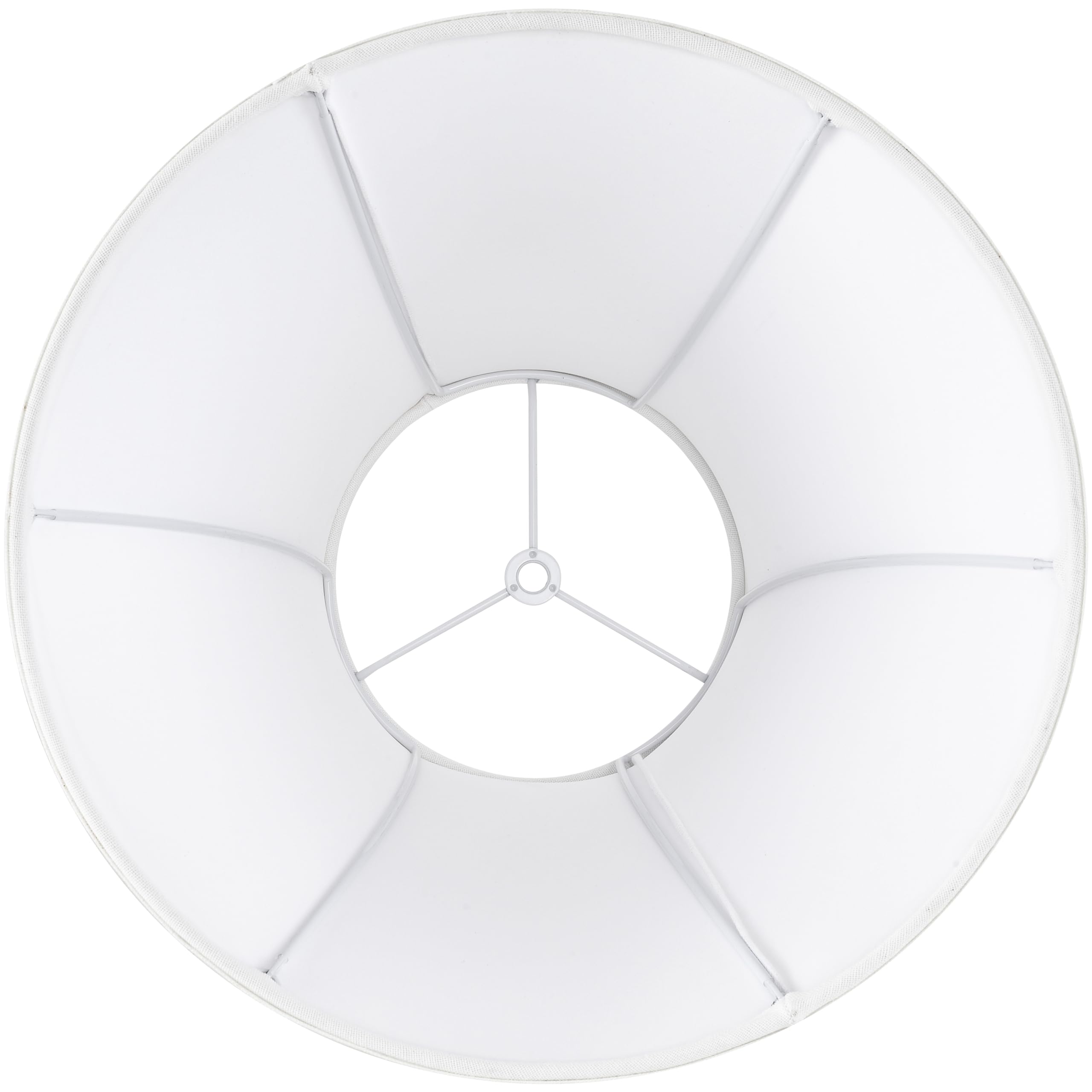 White - Ivory Bell Lamp Shades Set Of 2 Medium Lamp Shade 6.7Top X 13Bottom X 10High(Spider) Traditional Lampshade For Tab