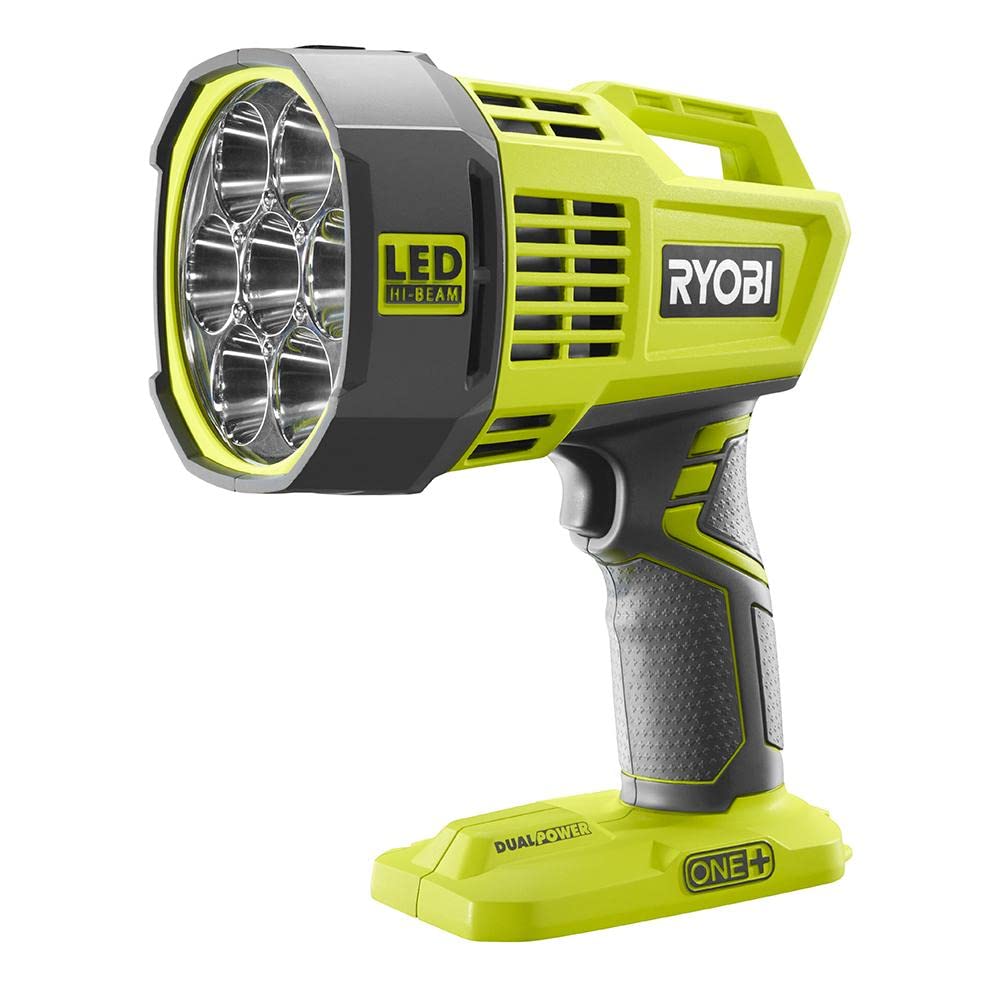 Ryobi P717 One+ 18V Dual Powered LED Cordless Spotlight w/ 2500 Lumens (Batteries Not Included, Light Only)