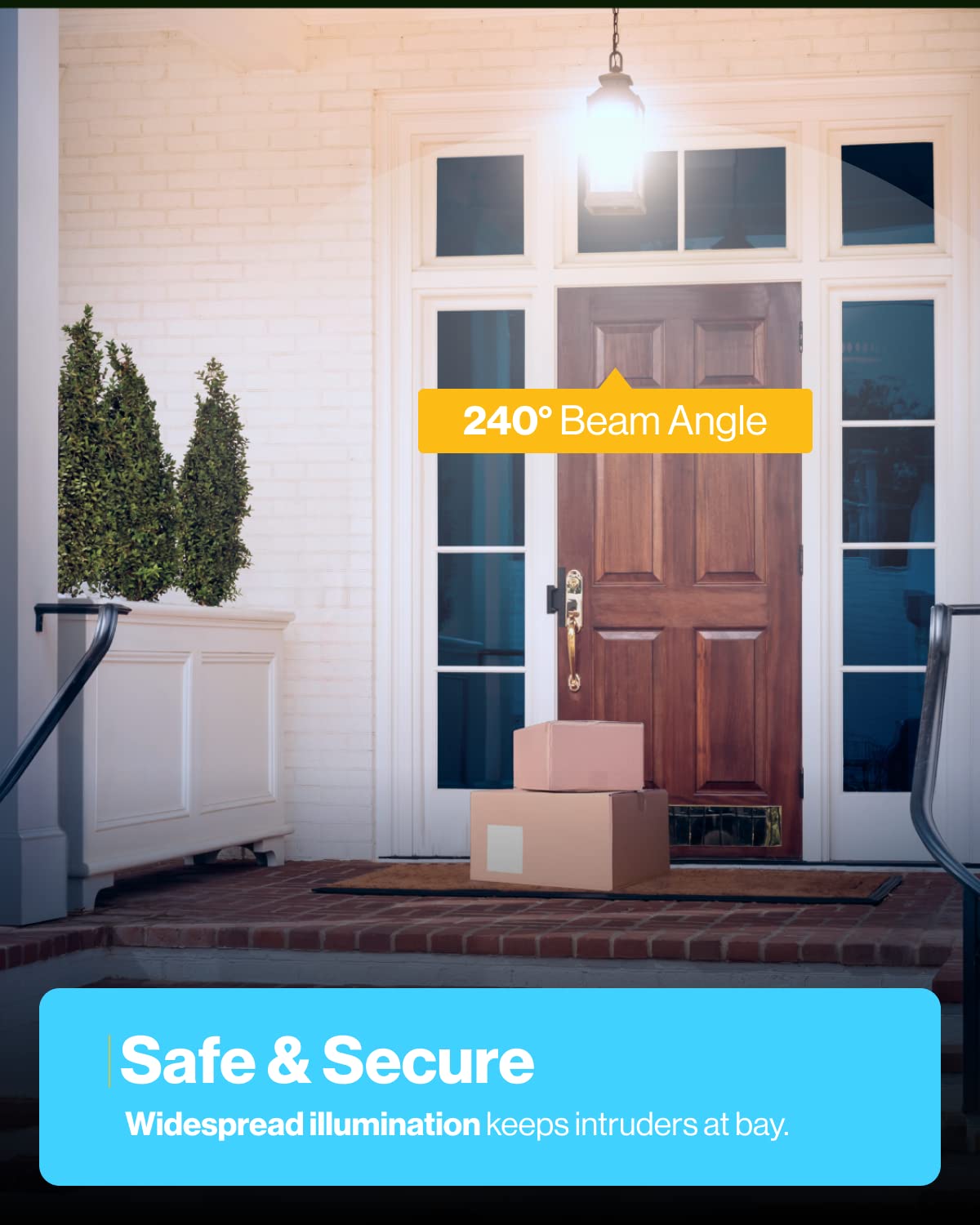 Sunco Lighting Dusk To Dawn Light Bulbs Outdoor Light Sensing Bulb Photocell, A19 Led 60W Equivalent 9W, 800 Lm, E26 Medium Base, 2700K Soft White, Automatic On/Off Sensor, Ul Energy Star 6 Pack