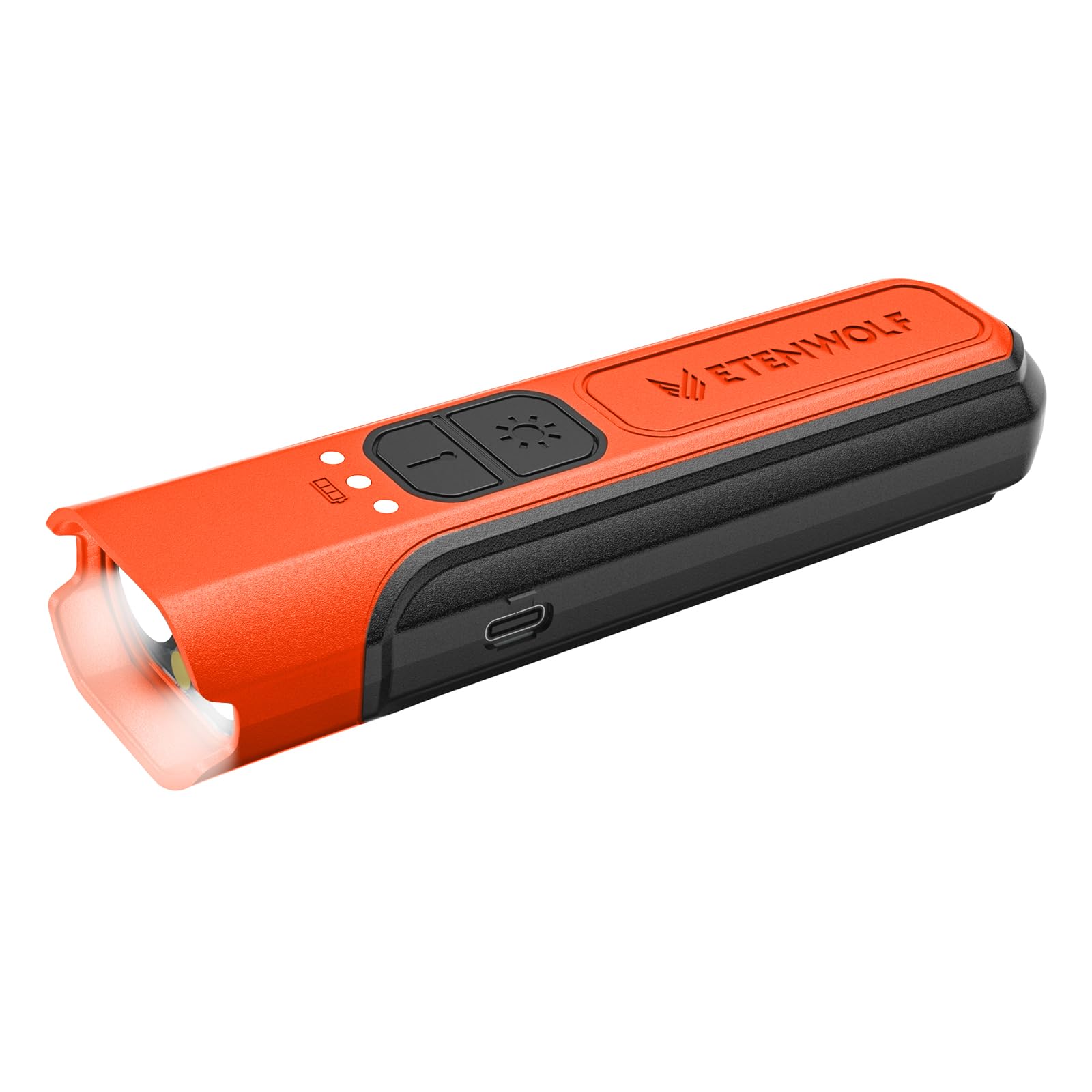 ETENWOLF L2 Rechargeable Flashlight USB-C,6 Light Modes,Flat Flashlight with Red Beam,Super Bright LED Flash Light,Lightweight H