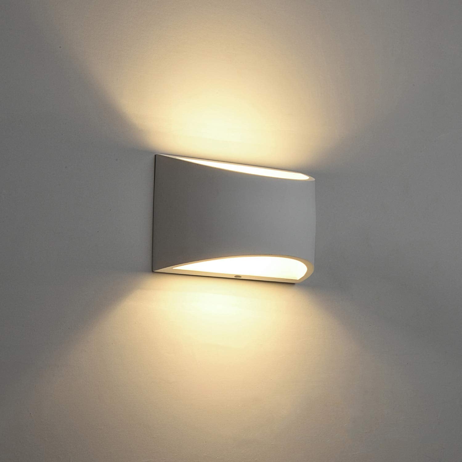 Modern Wall Sconce Set Of 2 Led Wall Lamp 7W Warm White 2700K Up And Down Indoor Plaster Wall Lamps 100V-240V For Living Room Be