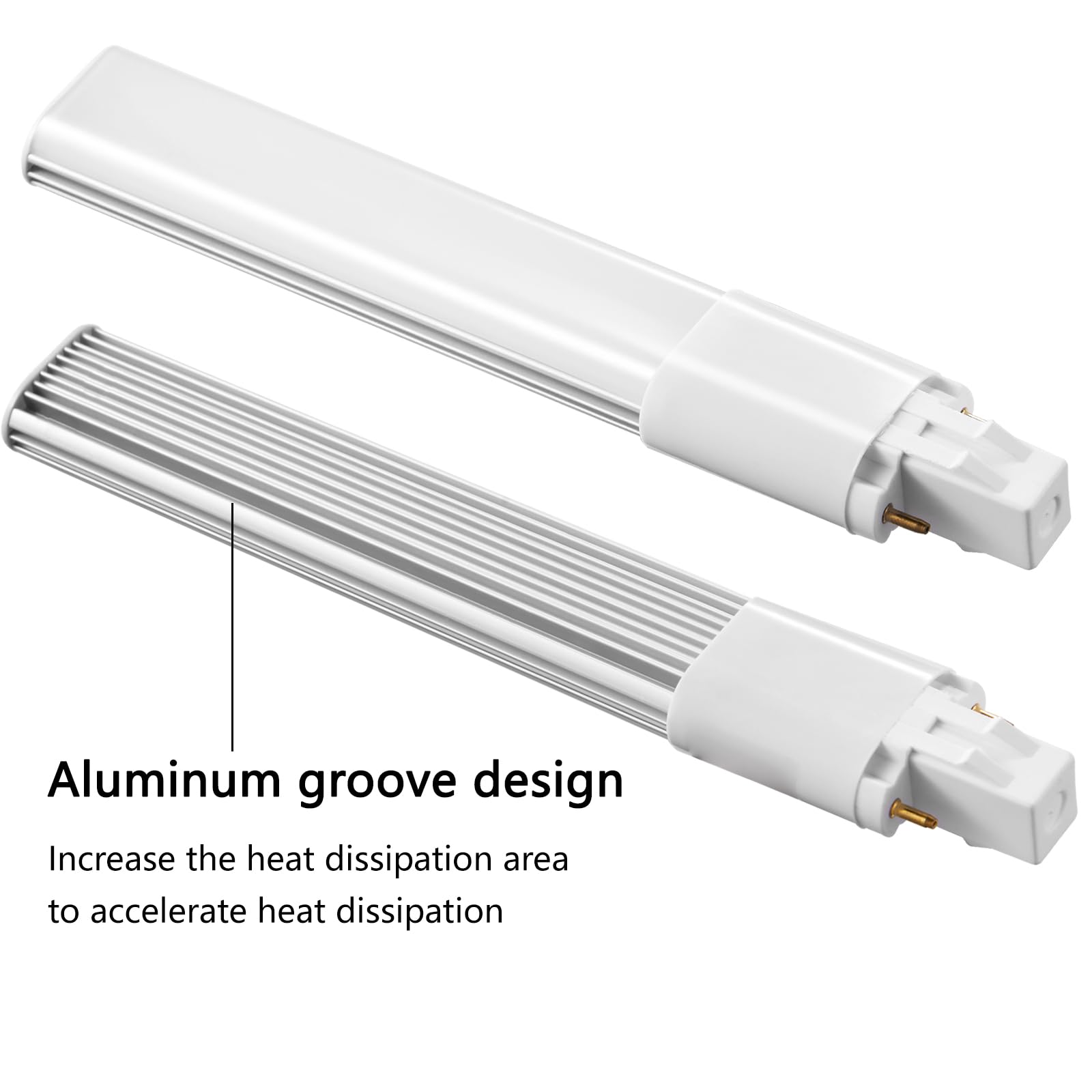 Hengbo Gx23 Led Bulb, 6W Daylight White 6000K, 180° Beam Angle, 2