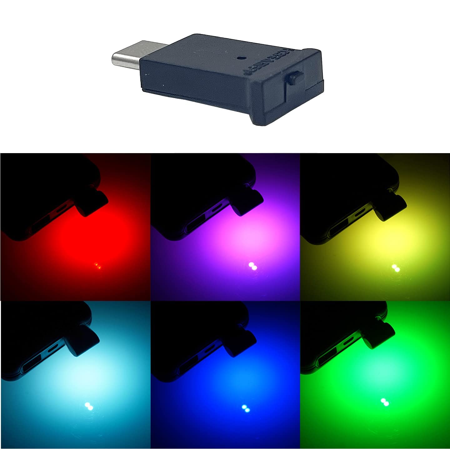 Icbeamer Type C Adapters Usb Atmosphere Adjustable Brightness Led Light, [Color:Yellow] Smart Interface Plug-In Miniature Led Night Light For: Automotive Car Trunk Van Pickup Ambient Decoration