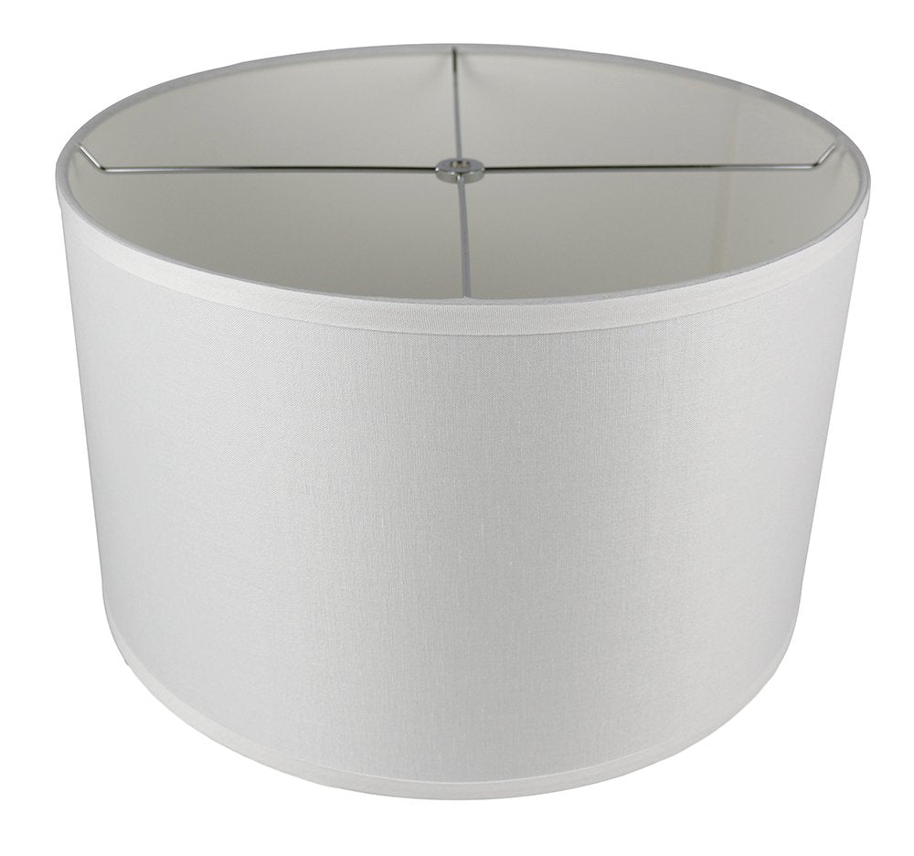 Urbanest Classic Drum Lampshade, 16x16x10 Inch, Off White, Linen