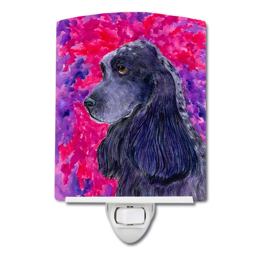 Caroline'S Treasures Ss8659Cnl Cocker Spaniel Ceramic Night Light Compact, Ul-Certified, Ideal For Bedroom, Bathroom, Nursery, Hallway, Kitchen, 6X4X3, Multicolor