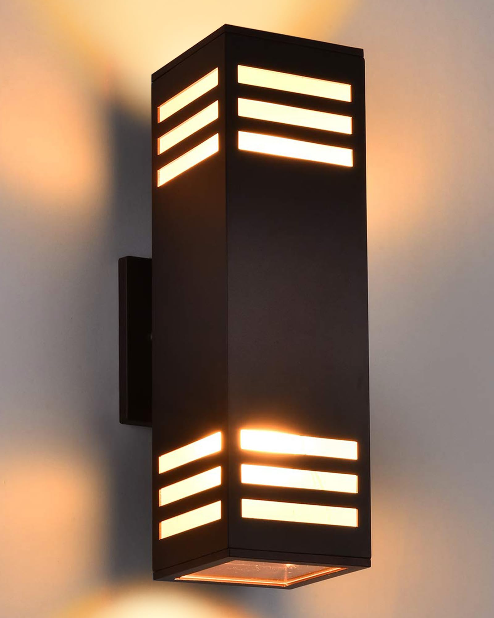 Housen Solutions Outdoor Wall Lights, Ip65 Waterproof, Oil Rubbed Bronze Aluminum Fixture