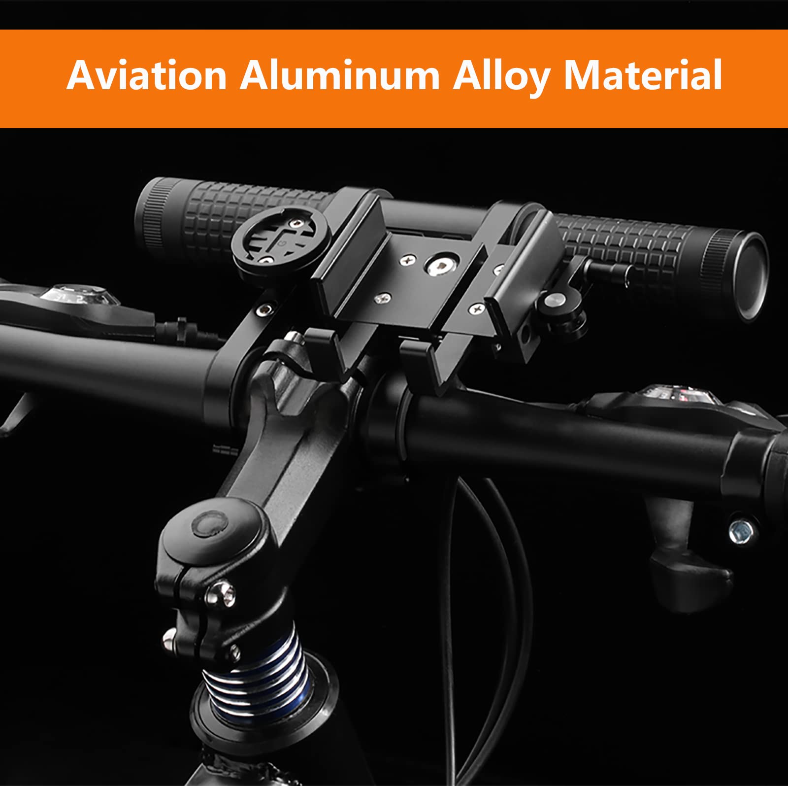 Redcomets 10000mAh Bicycle Light,Bike Handlebar Extender,Aviation Aluminum Alloy 2400lumens Bike Headlights,with a Bicycle Speed